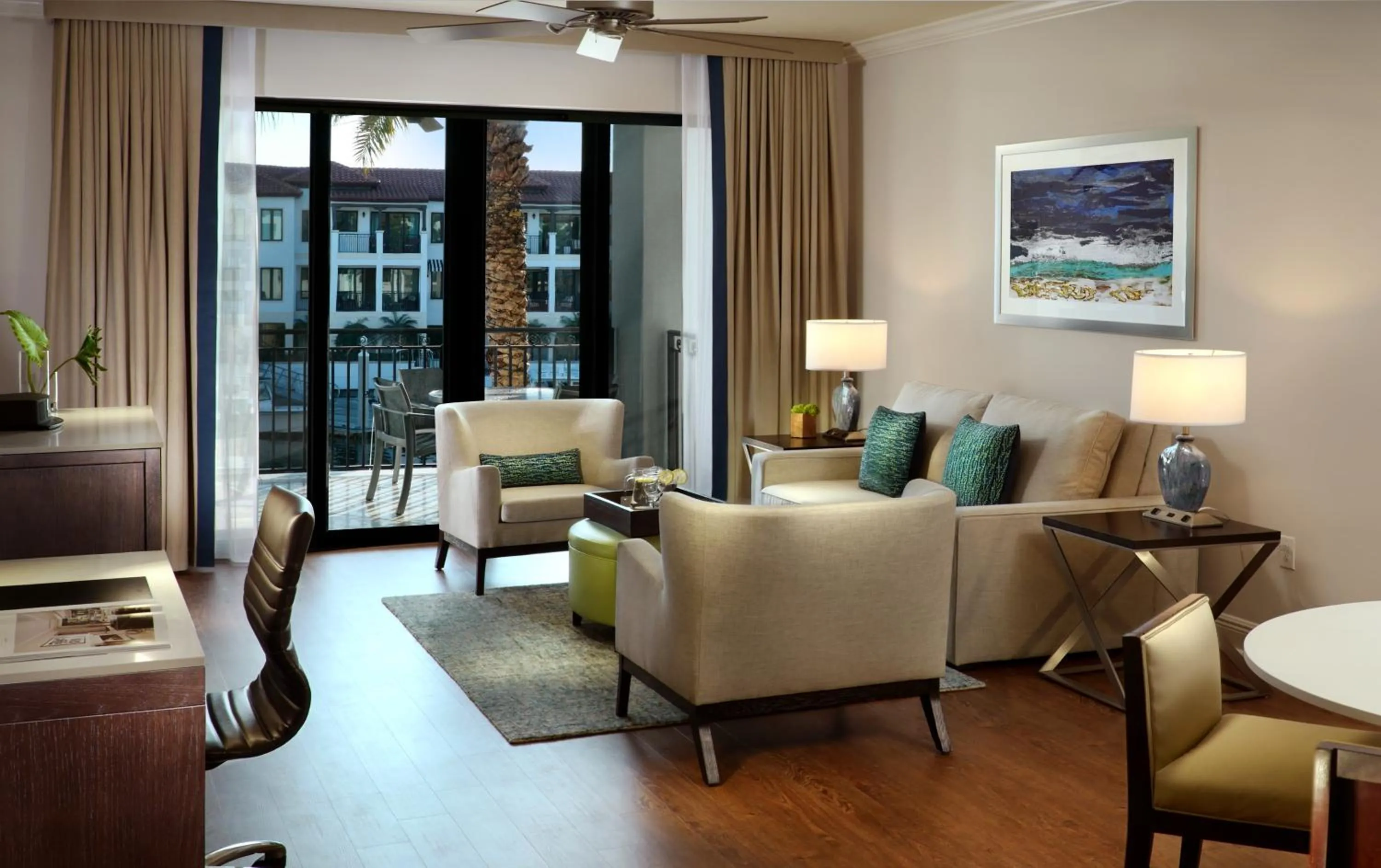 Living room in Naples Bay Resort and Marina