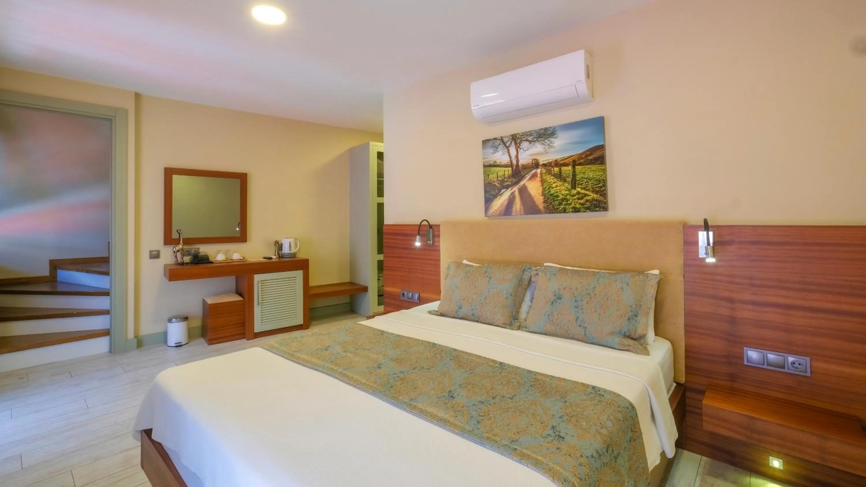 Bed in Göcek Centre Hotel