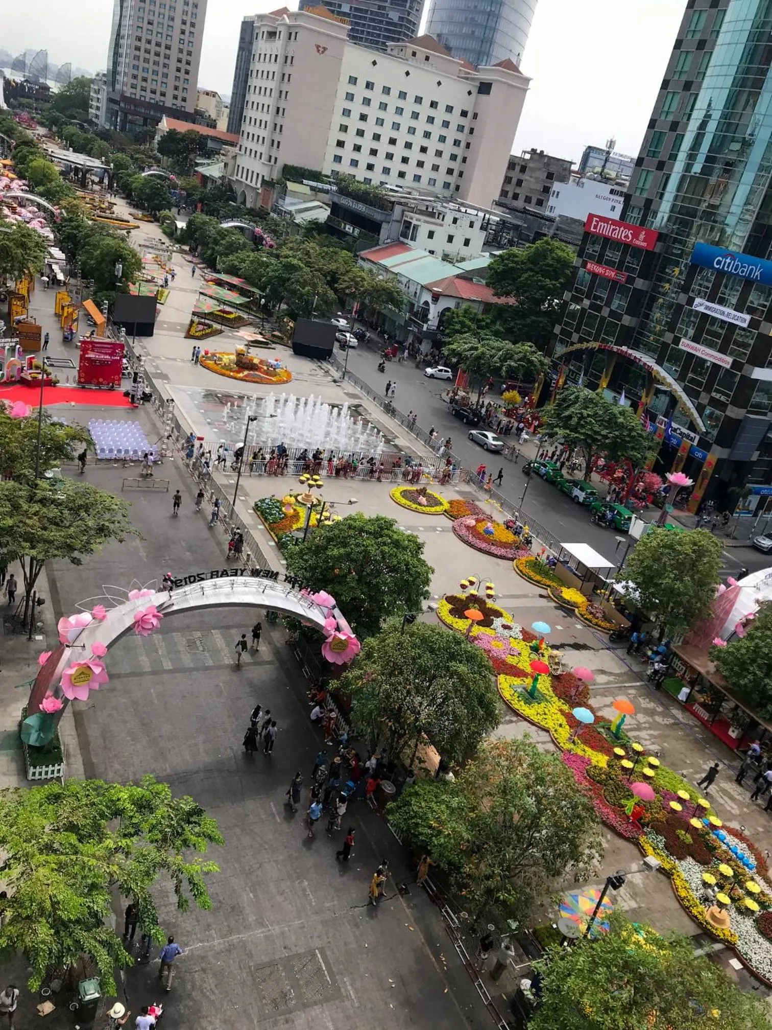 City view in Oscar Saigon Hotel