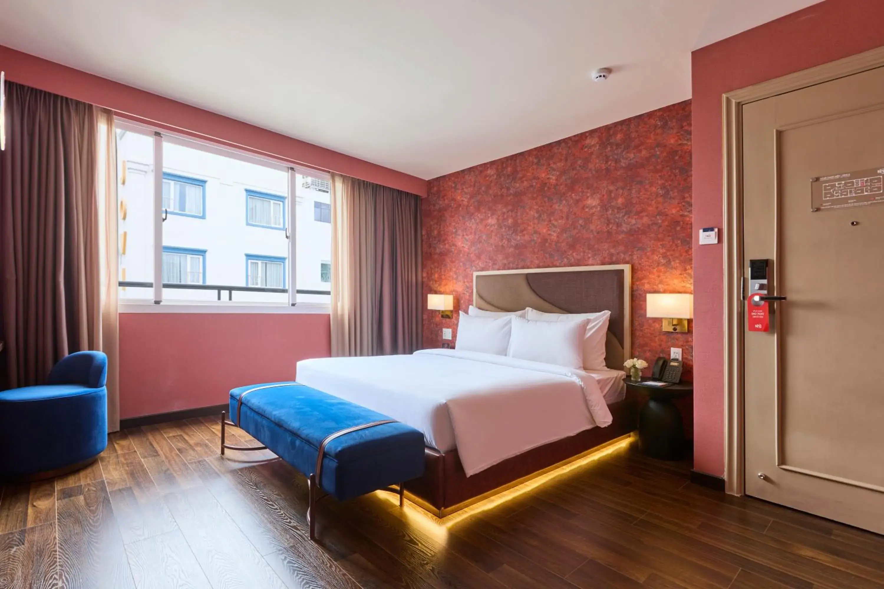 Bed in Kin Hotel Ly Tu Trong Bed in Kin Hotel Ly Tu Trong