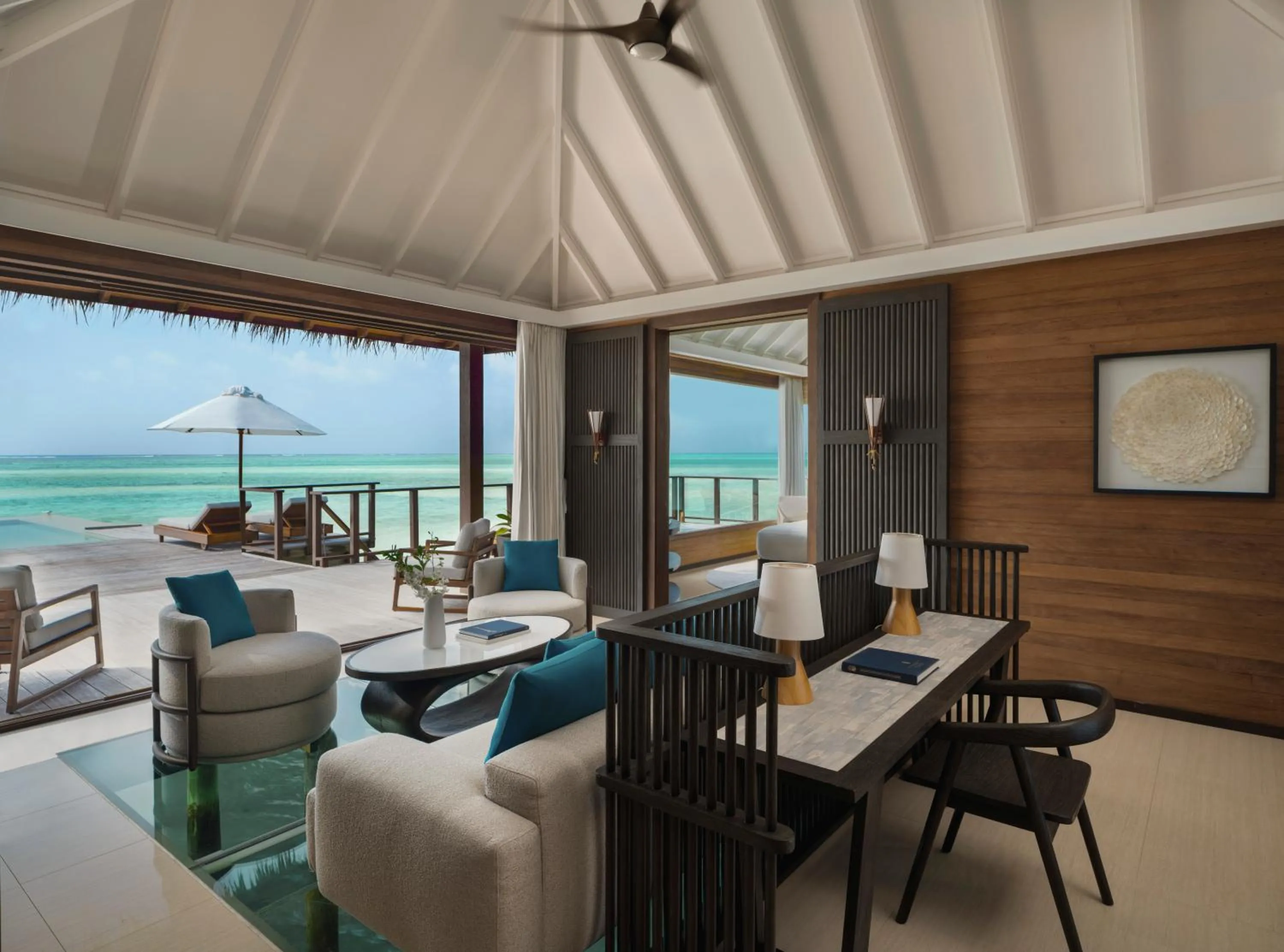 Living room in Conrad Maldives Rangali Island