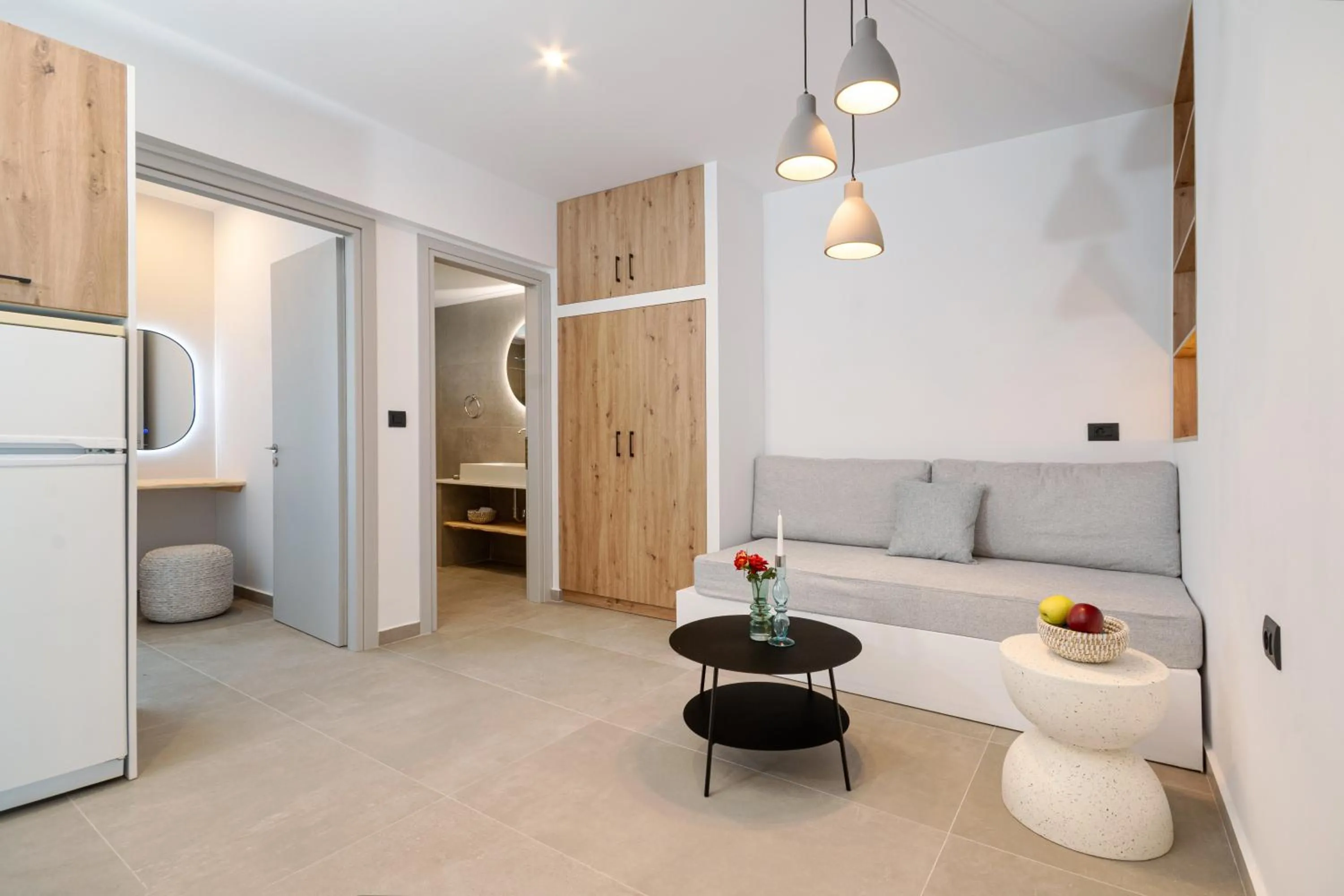 Seating area, Bed in Bella Vista Stegna