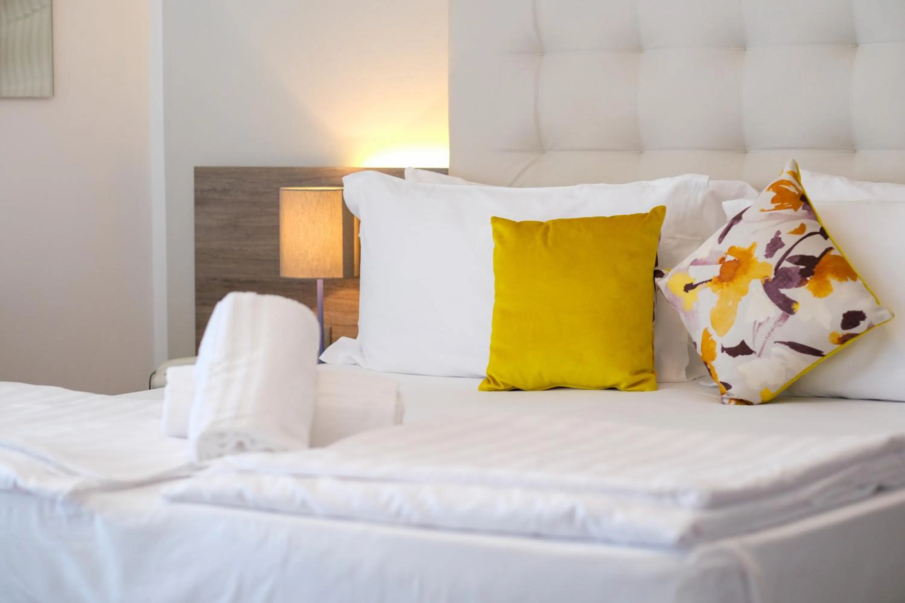 Bed in Hotel Delle Mimose