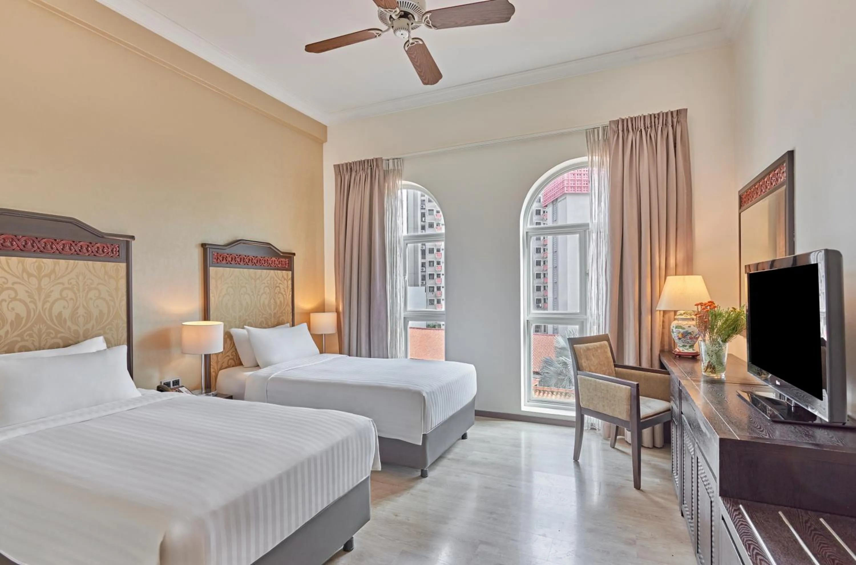 Bedroom, Bed in Village Hotel Albert Court by Far East Hospitality