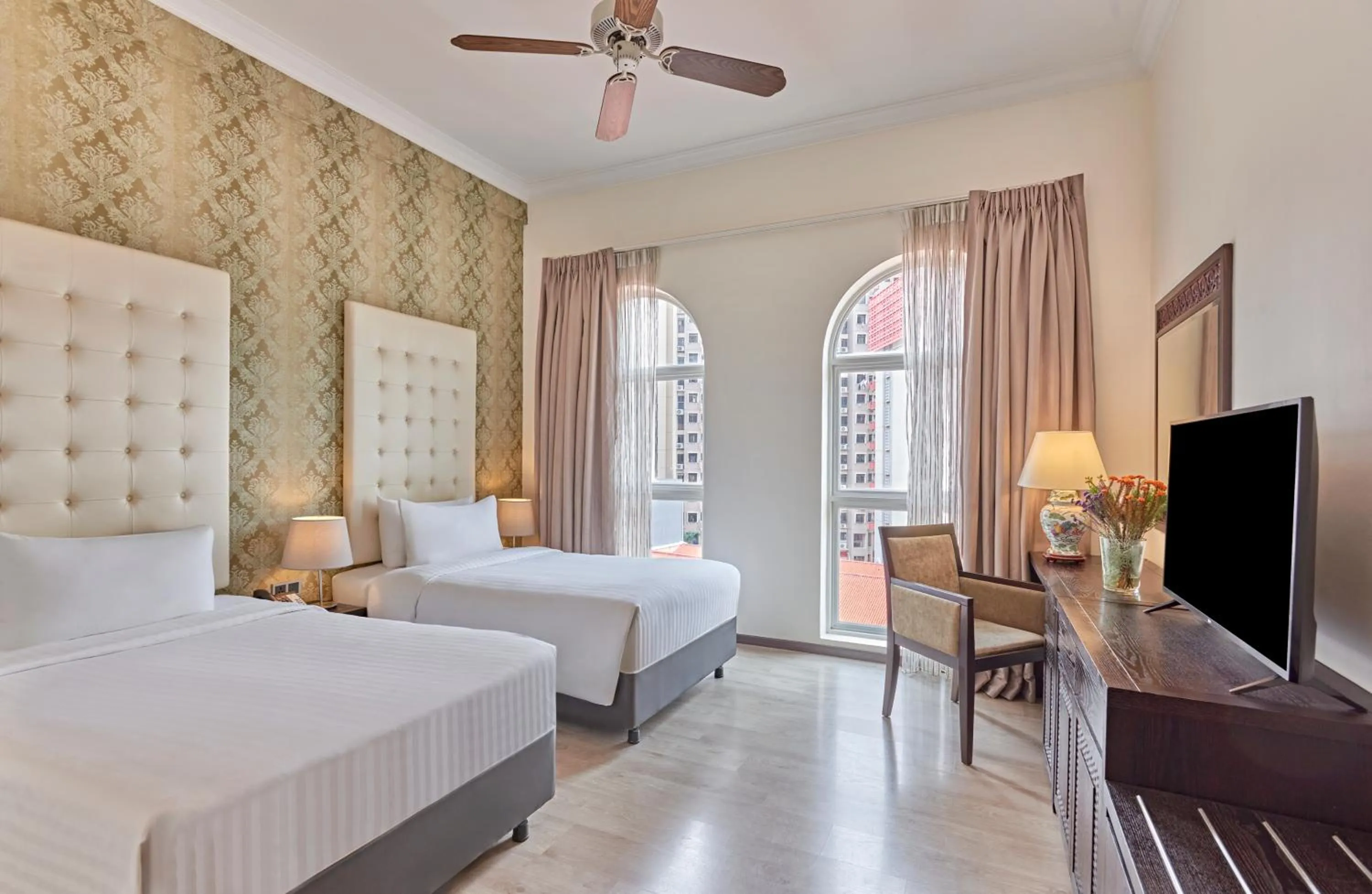 Bedroom, Bed in Village Hotel Albert Court by Far East Hospitality