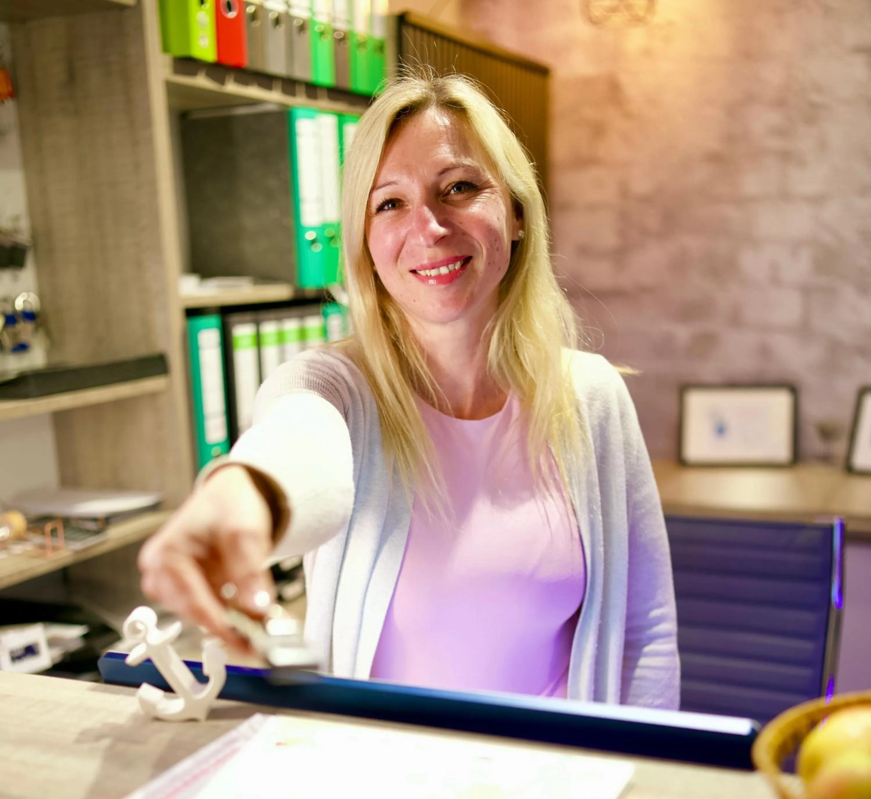 Lobby or reception in Stadthotel-Garni Smutje