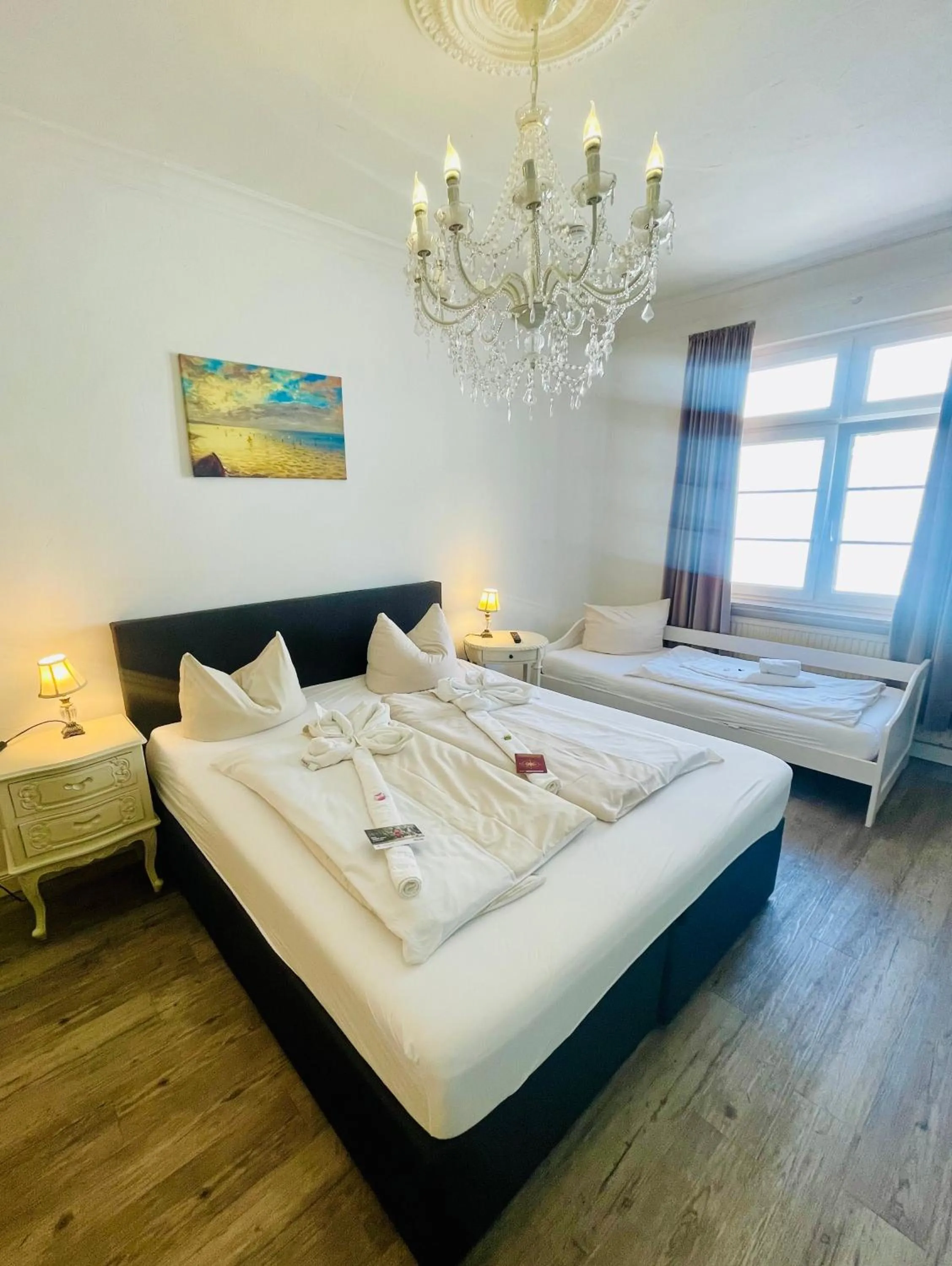 Bed in Stadthotel-Garni Smutje