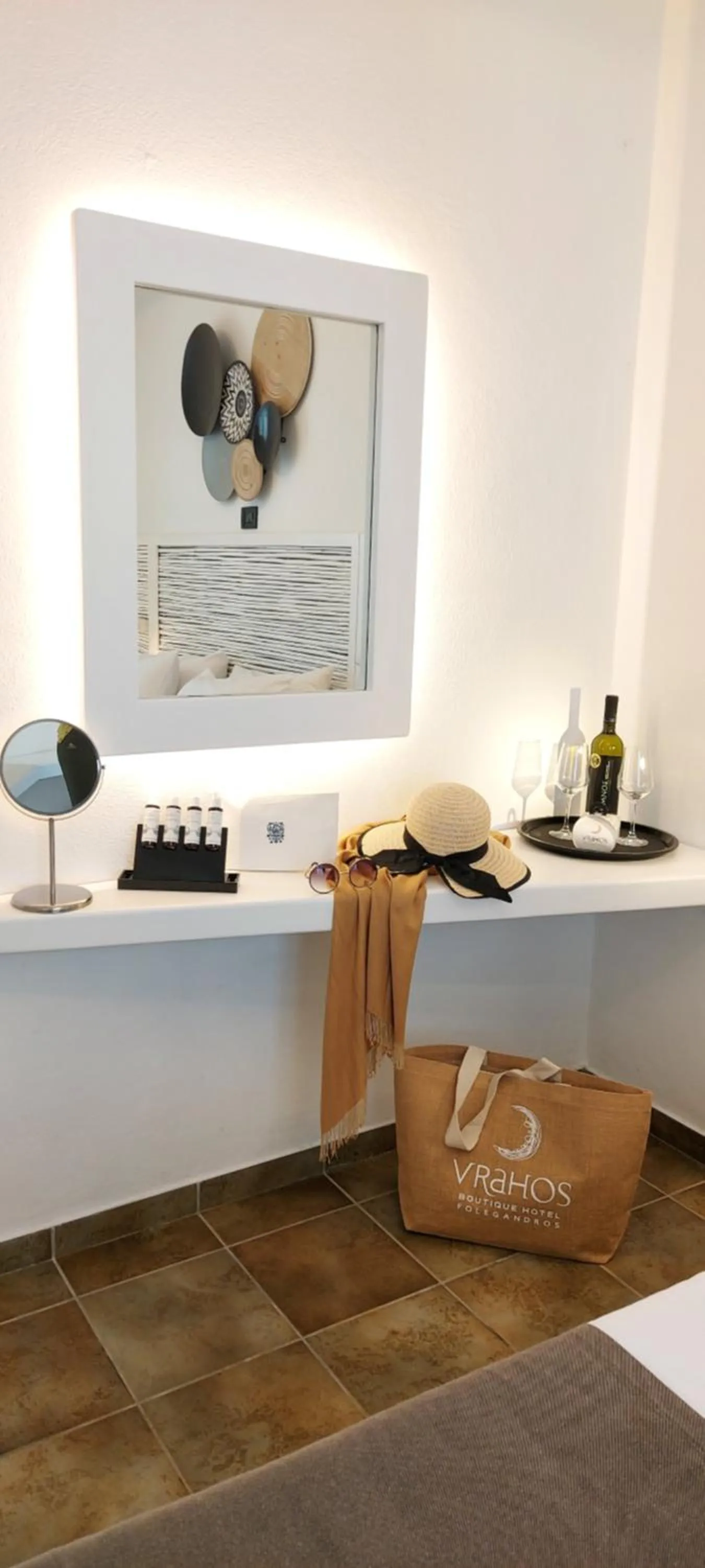 Living room in Vrahos Boutique Hotel