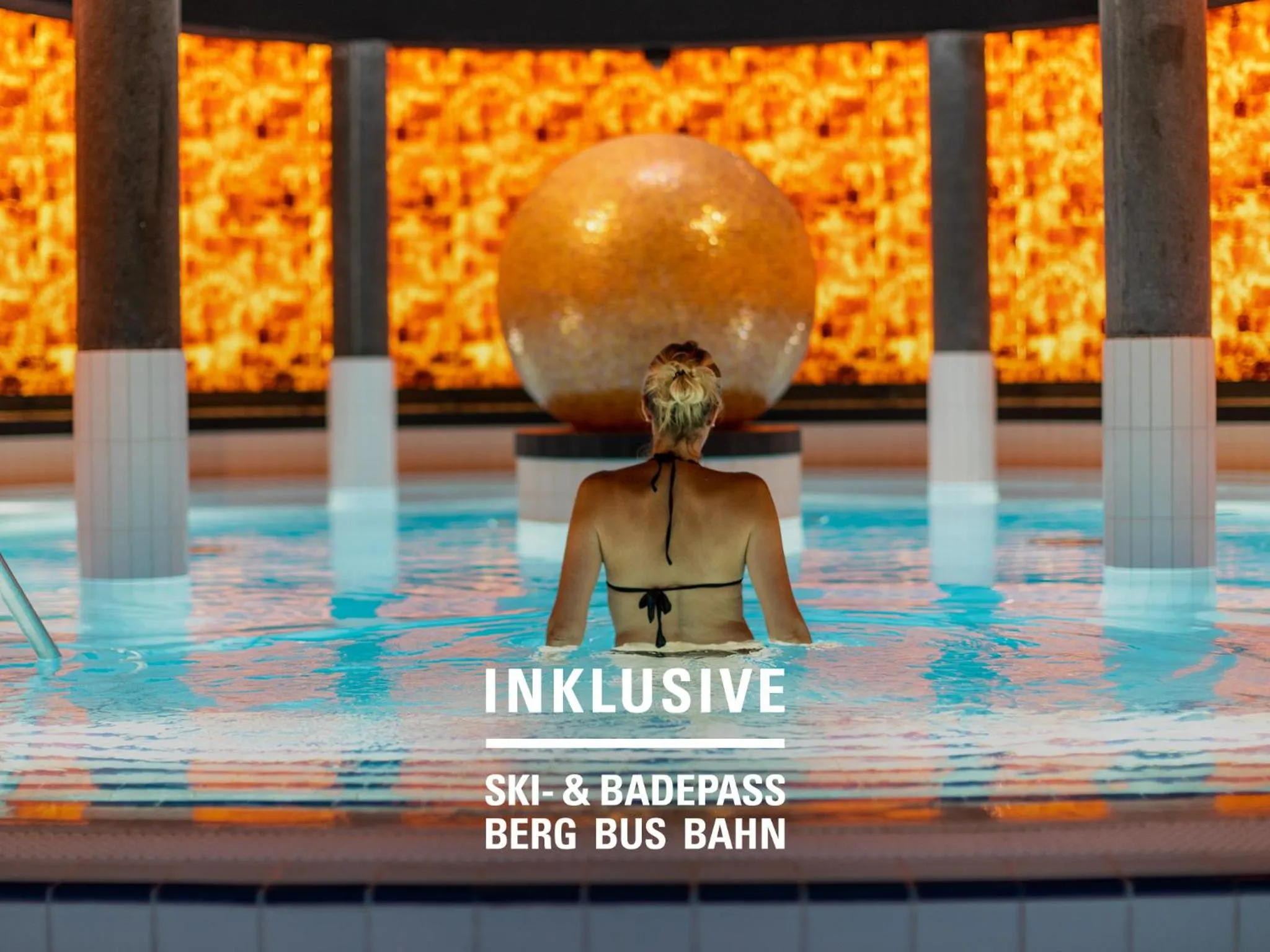 Hot Spring Bath in Badehotel Belvair