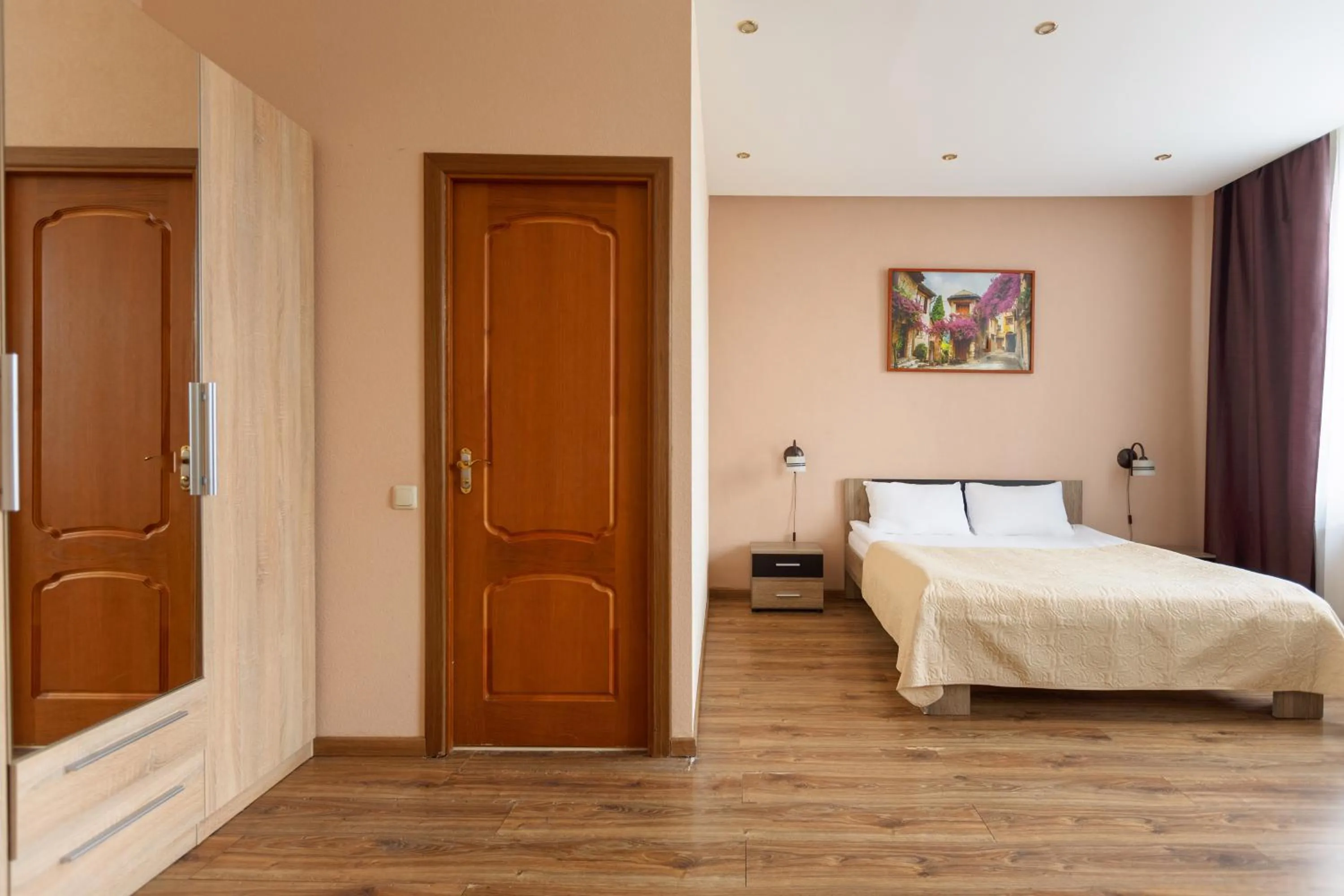 Bed in Nika Apart hotel