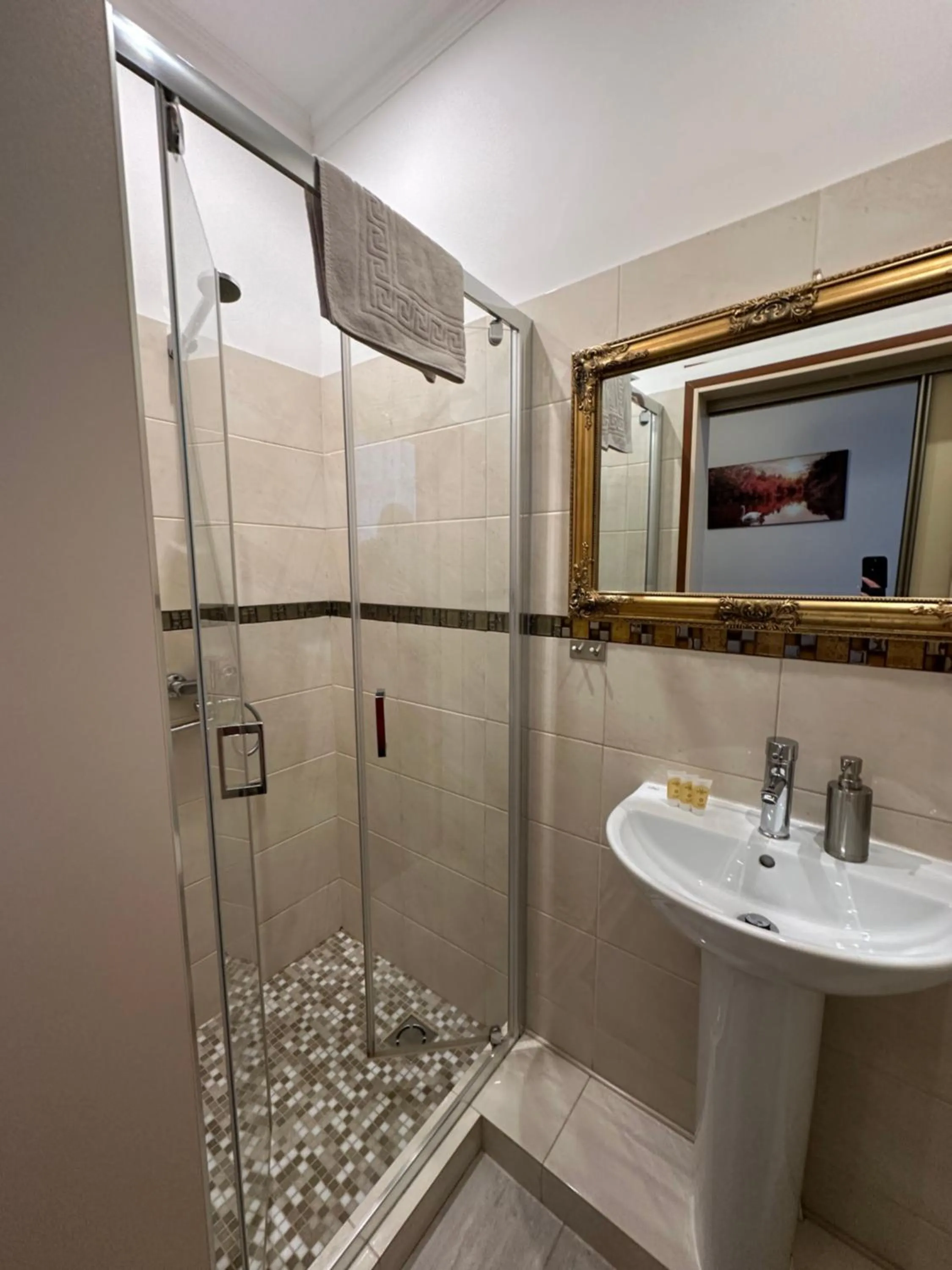 Shower in Nika Apart hotel