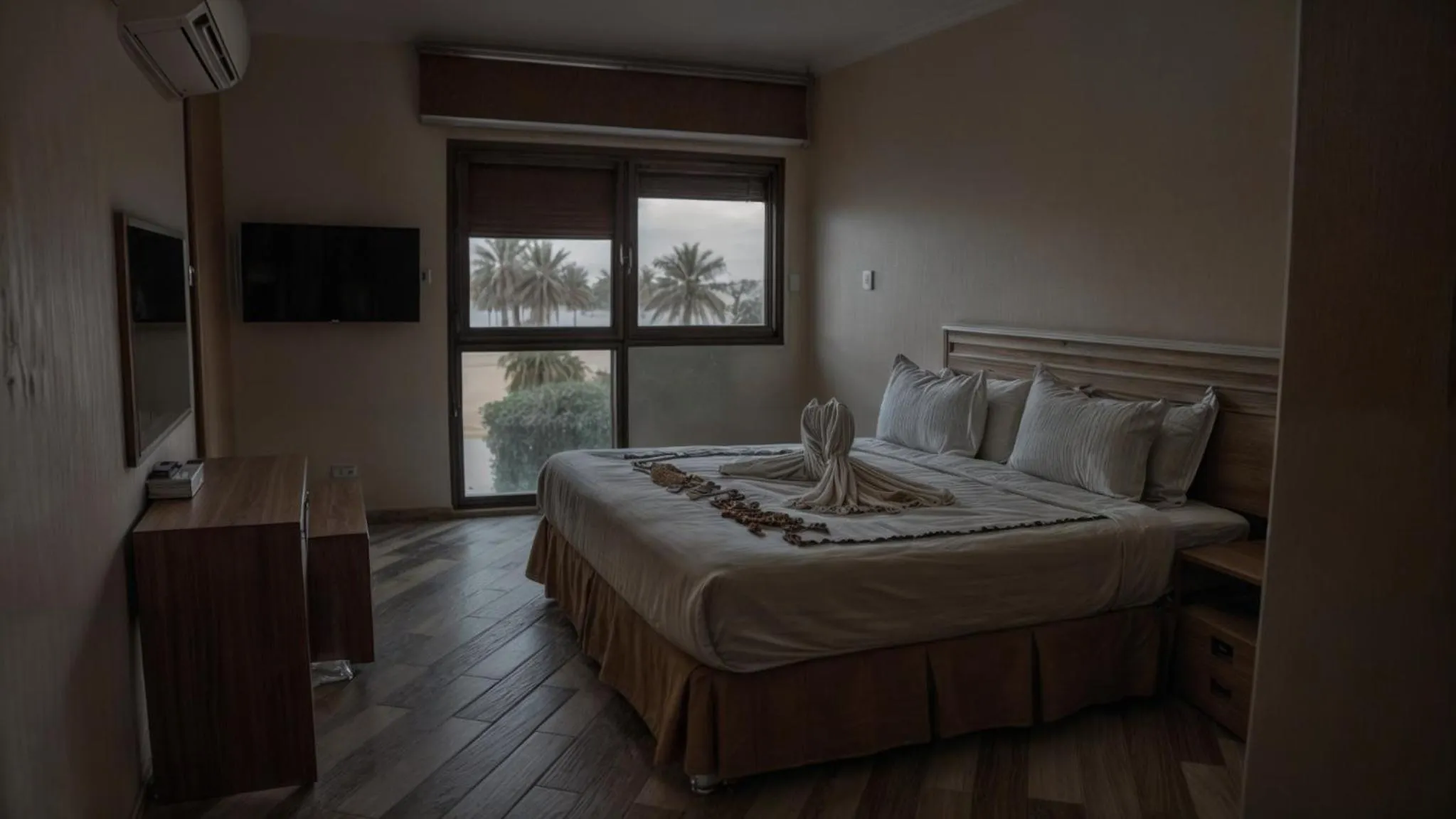 Bed in Palm Beach Resort Half Moon