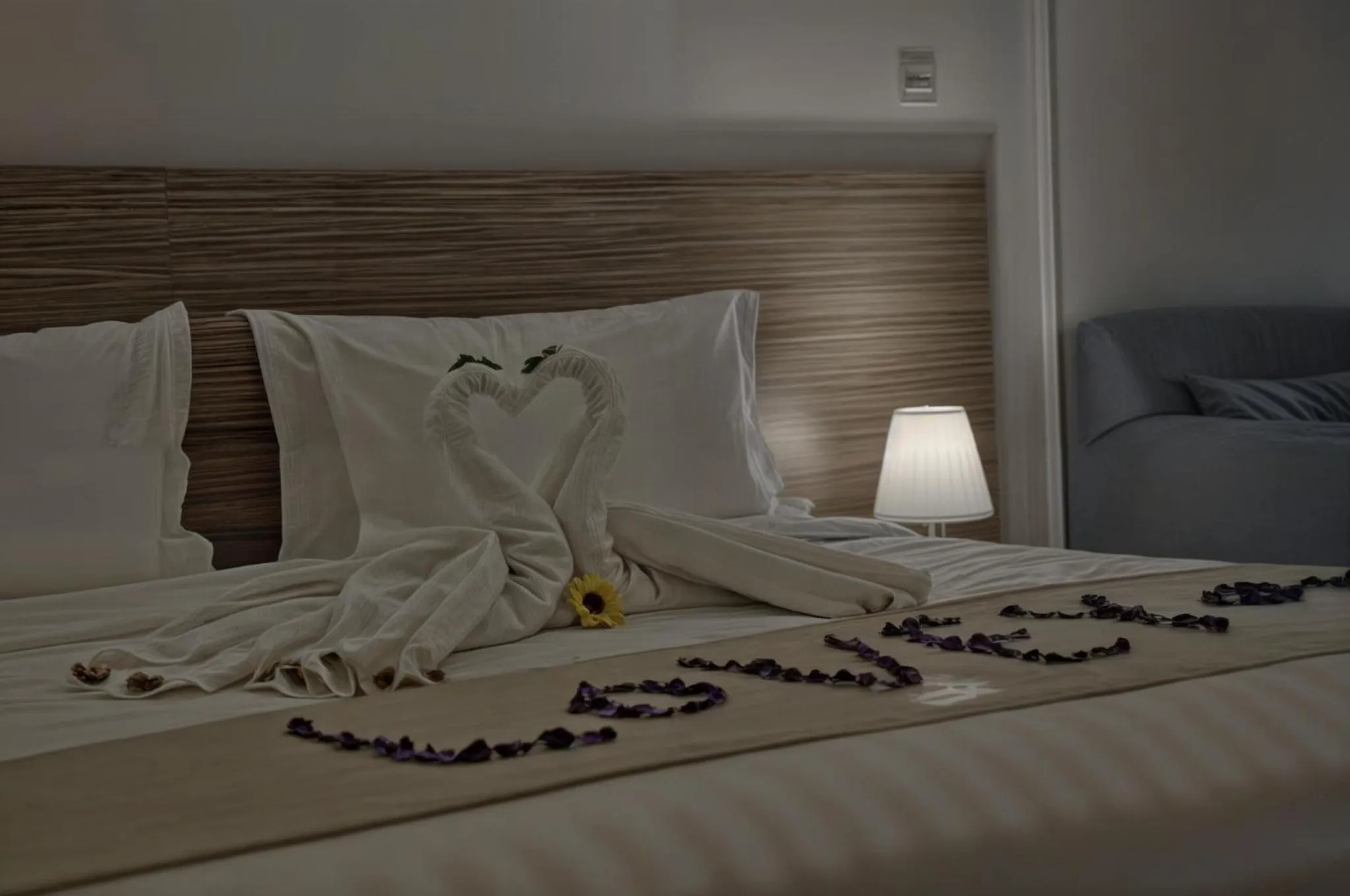 Bed in Palm Beach Resort Half Moon