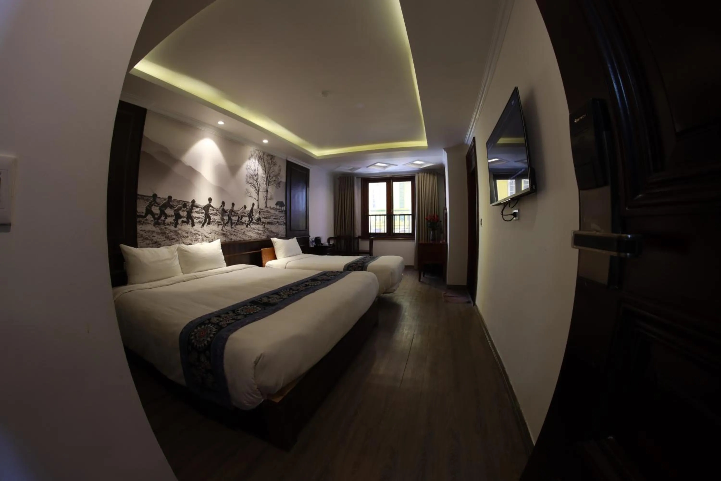 TV and multimedia, Bed in Delta Sapa Hotel - Old Quarter Center