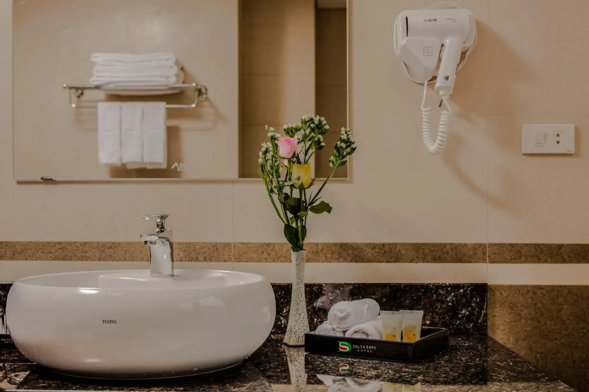 Bathroom in Delta Sapa Hotel - Old Quarter Center Bathroom in Delta Sapa Hotel - Old Quarter Center