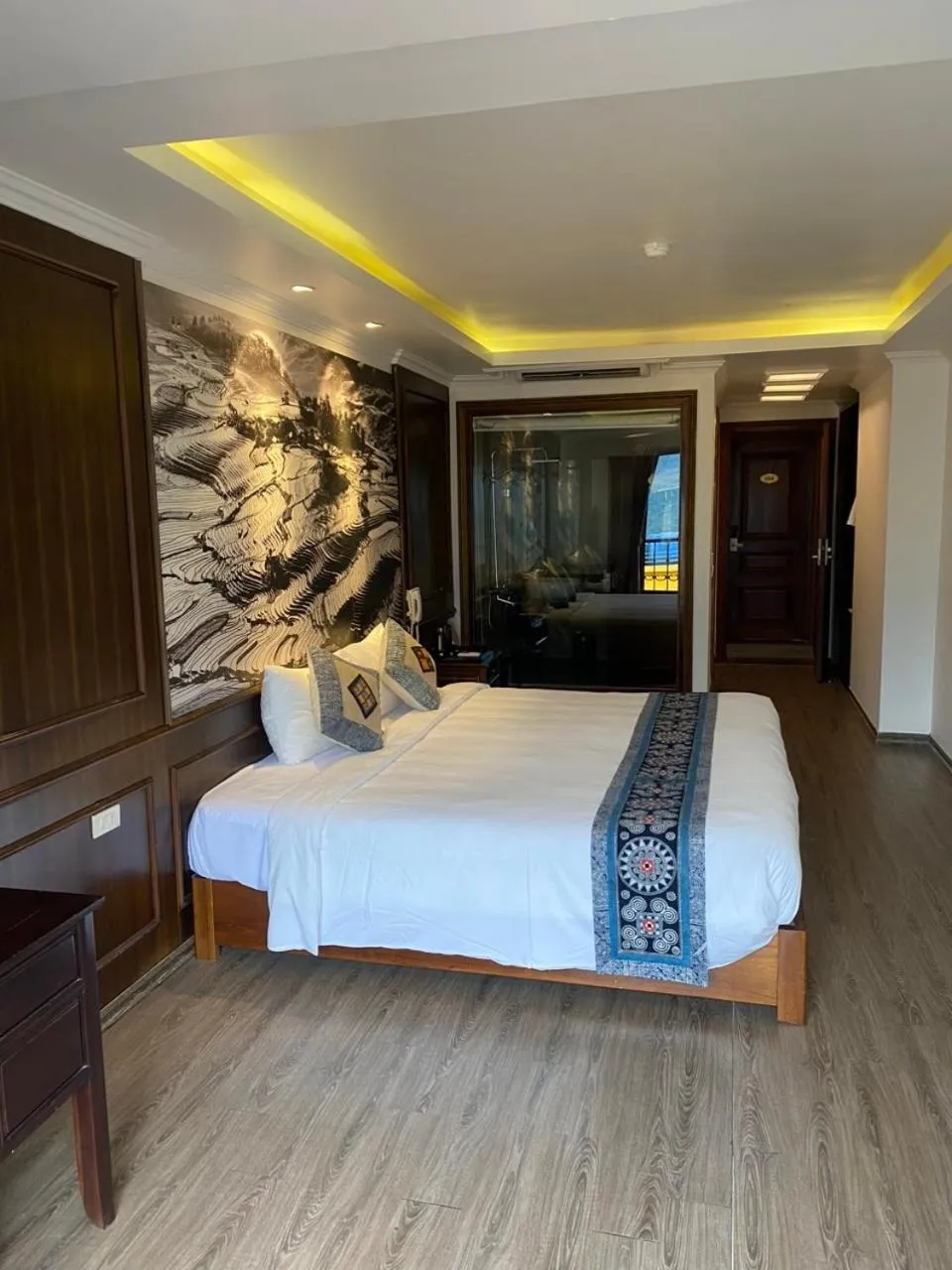 Photo of the whole room, Bed in Delta Sapa Hotel - Old Quarter Center