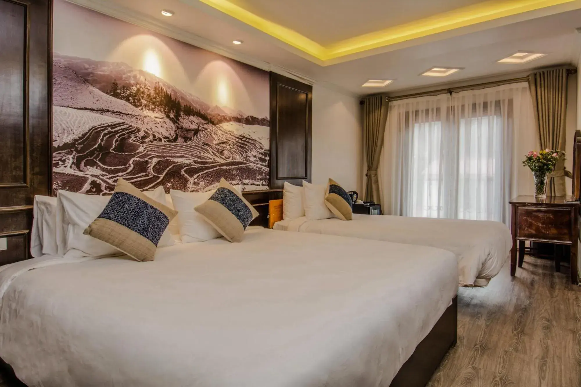 Photo of the whole room, Bed in Delta Sapa Hotel - Old Quarter Center Photo of the whole room, Bed in Delta Sapa Hotel - Old Quarter Center