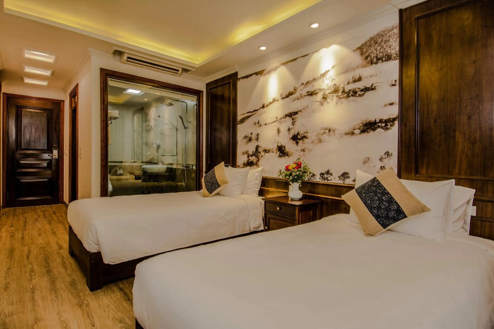 Photo of the whole room, Bed in Delta Sapa Hotel - Old Quarter Center