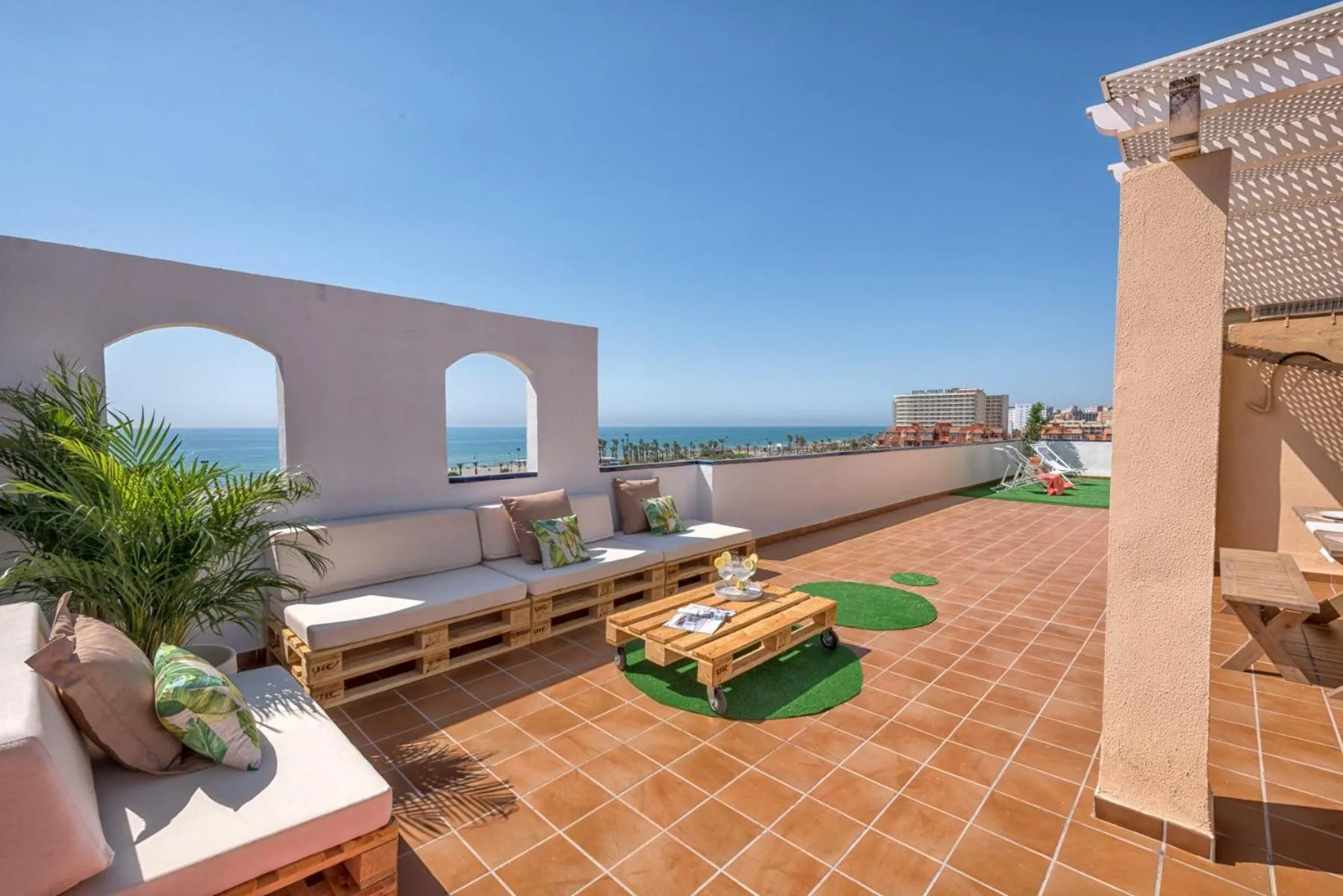Balcony/Terrace in iloftmalaga Ático Playa de los Álamos