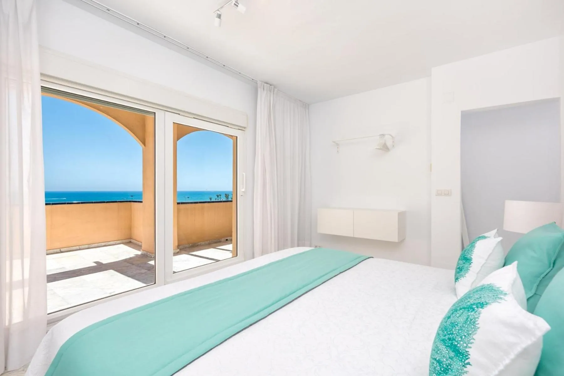 Bedroom, Bed in iloftmalaga Ático Playa de los Álamos