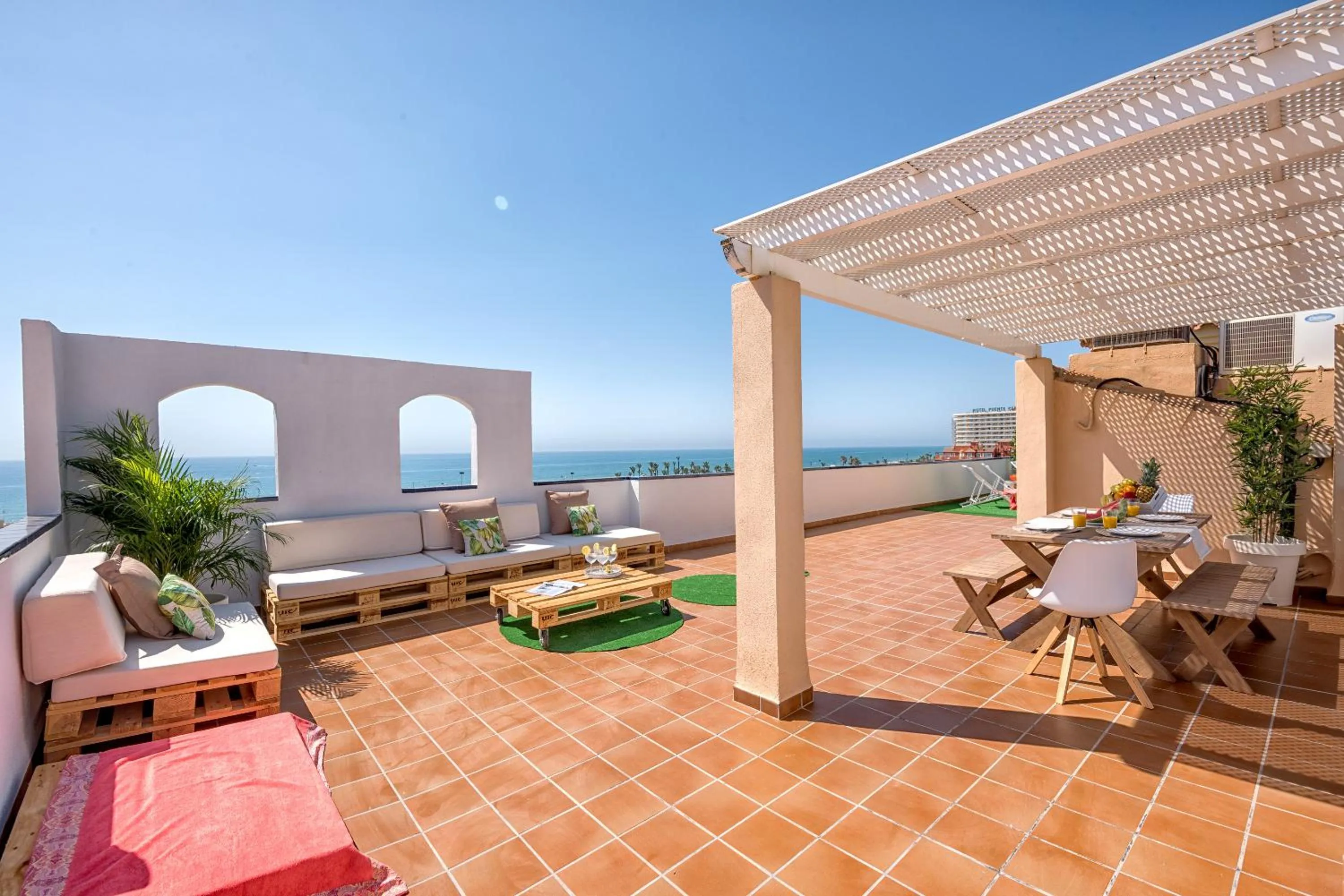 Balcony/Terrace in iloftmalaga Ático Playa de los Álamos