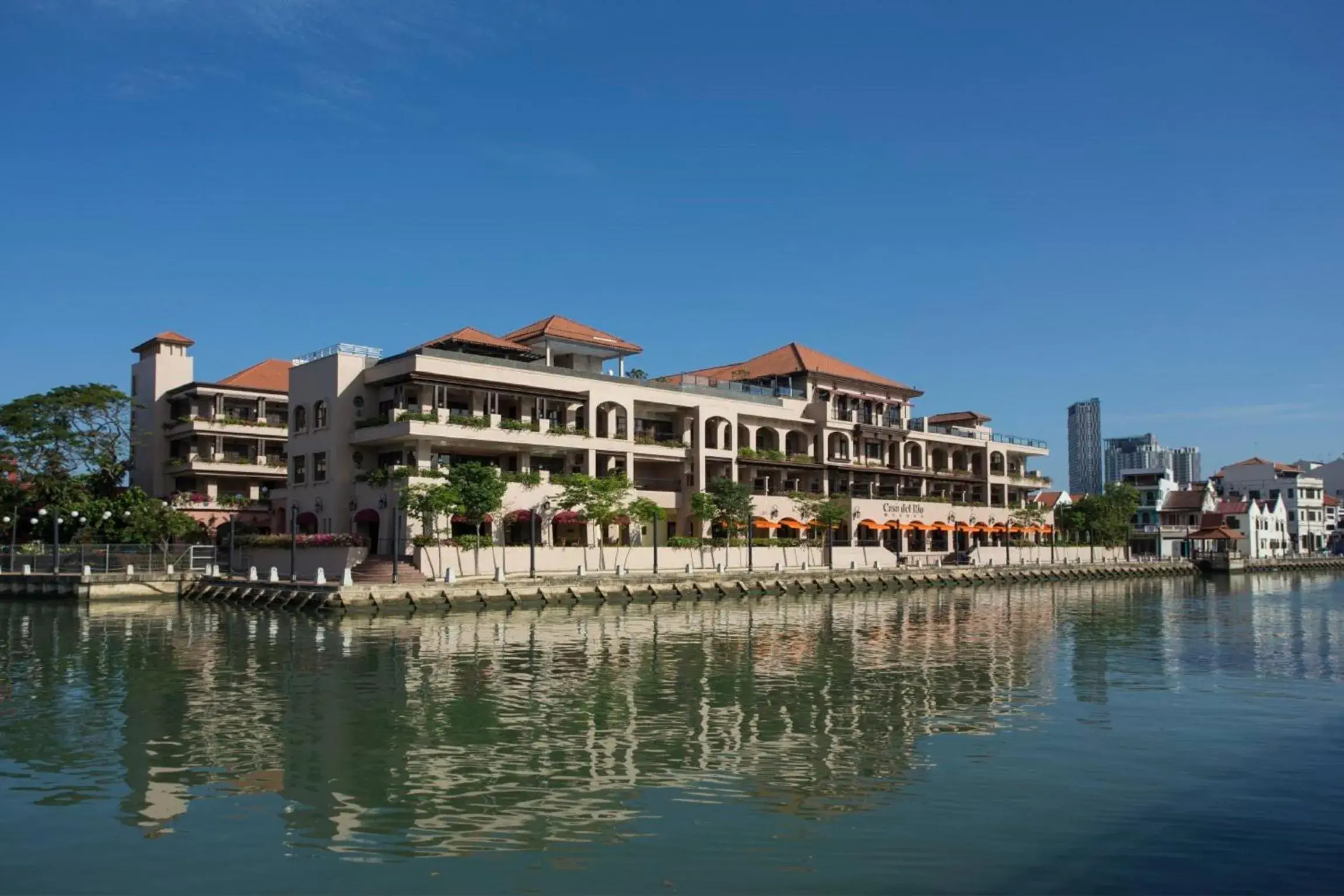 Facade/entrance in Casa del Rio Melaka Facade/entrance in Casa del Rio Melaka