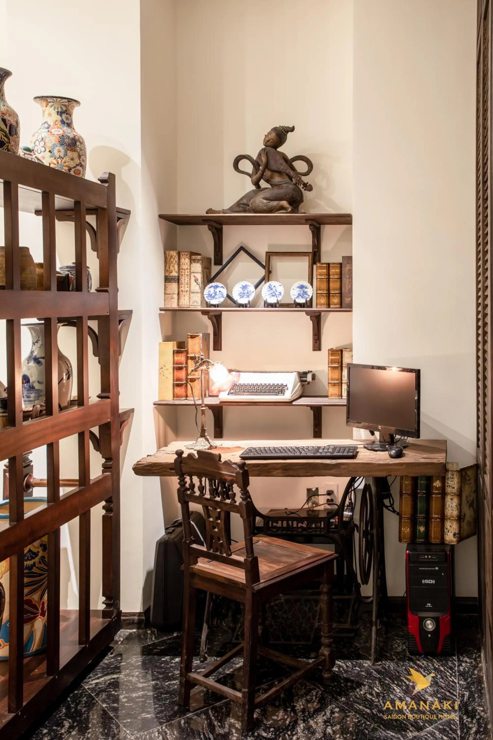 Decorative detail in Amanaki Saigon Boutique Hotel