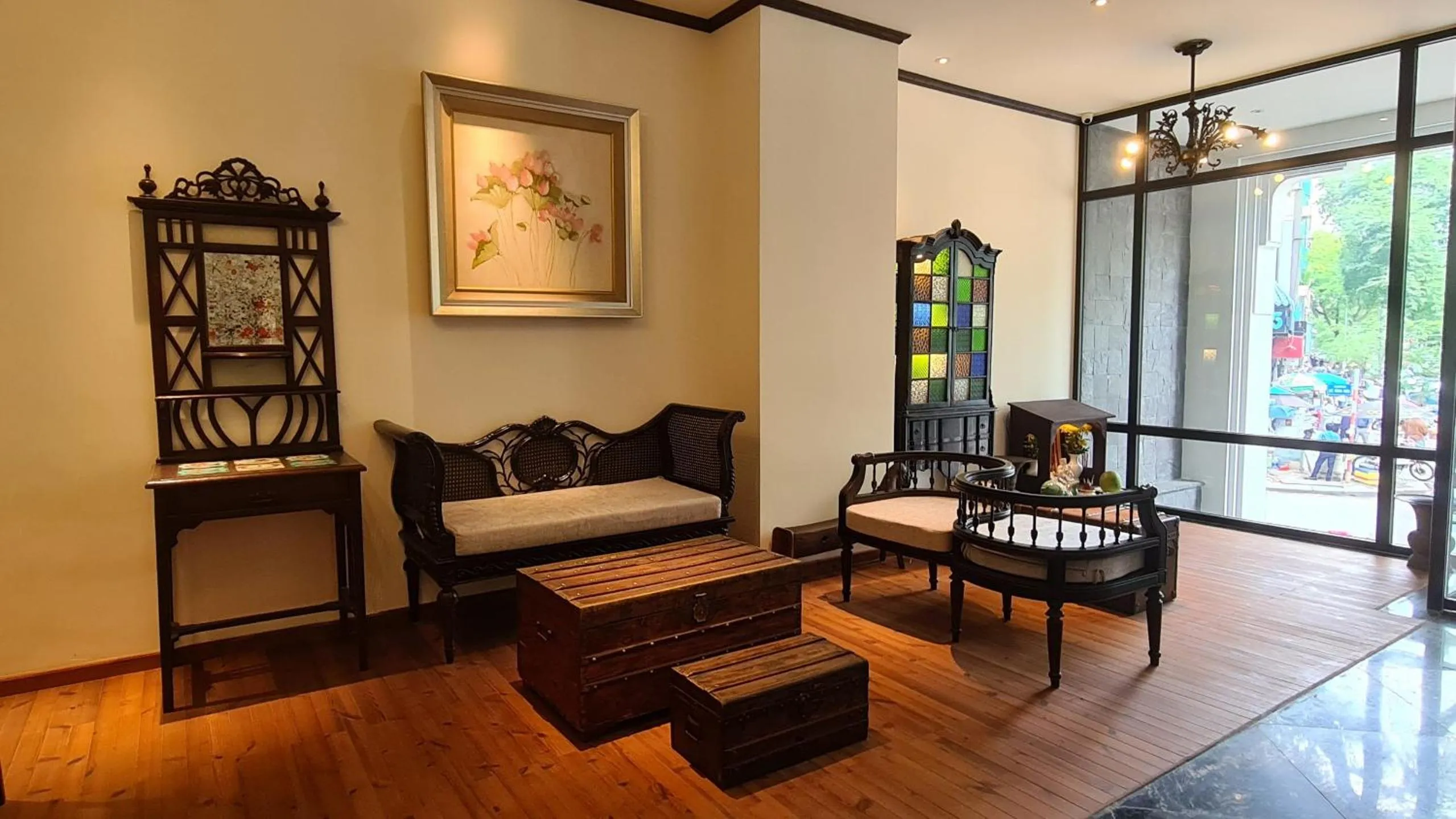 Seating area in Amanaki Saigon Boutique Hotel