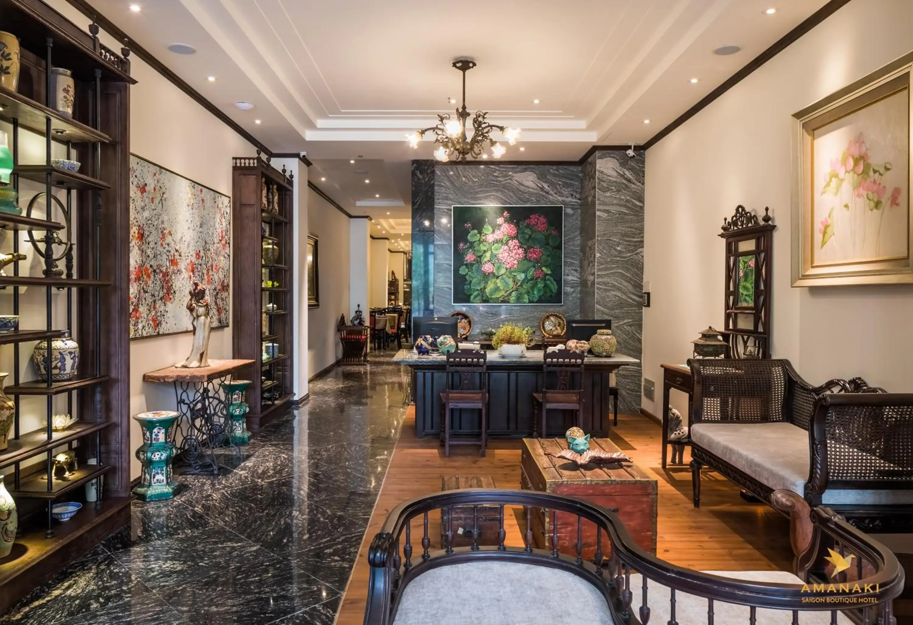 Lobby or reception in Amanaki Saigon Boutique Hotel Lobby or reception in Amanaki Saigon Boutique Hotel