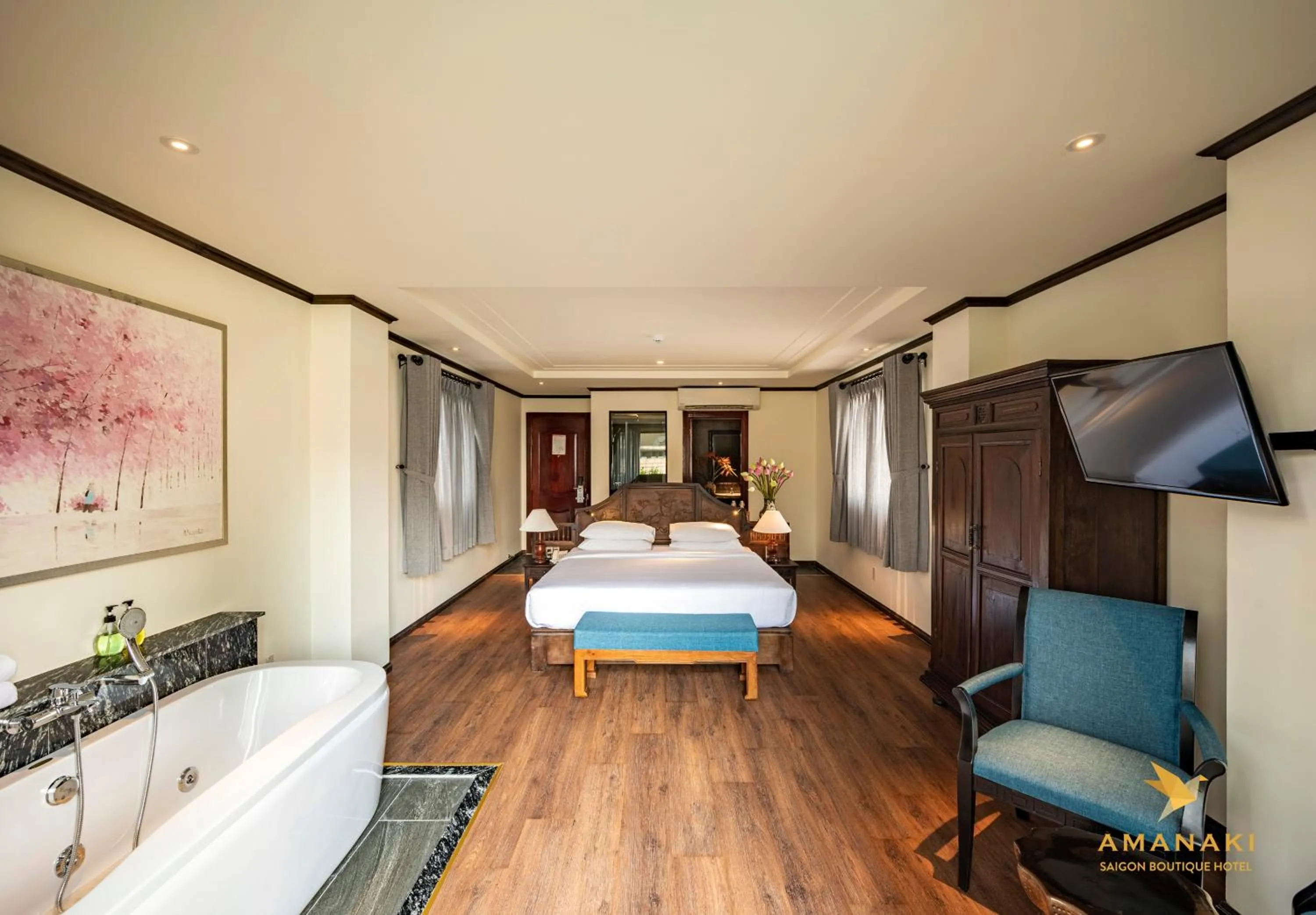 Bedroom, Bed in Amanaki Saigon Boutique Hotel