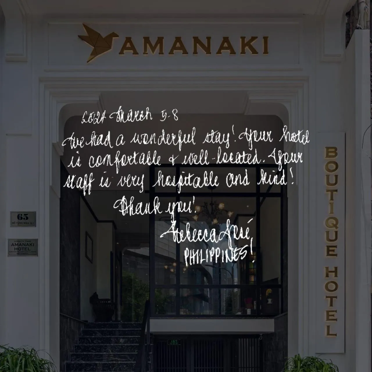 Property building in Amanaki Saigon Boutique Hotel