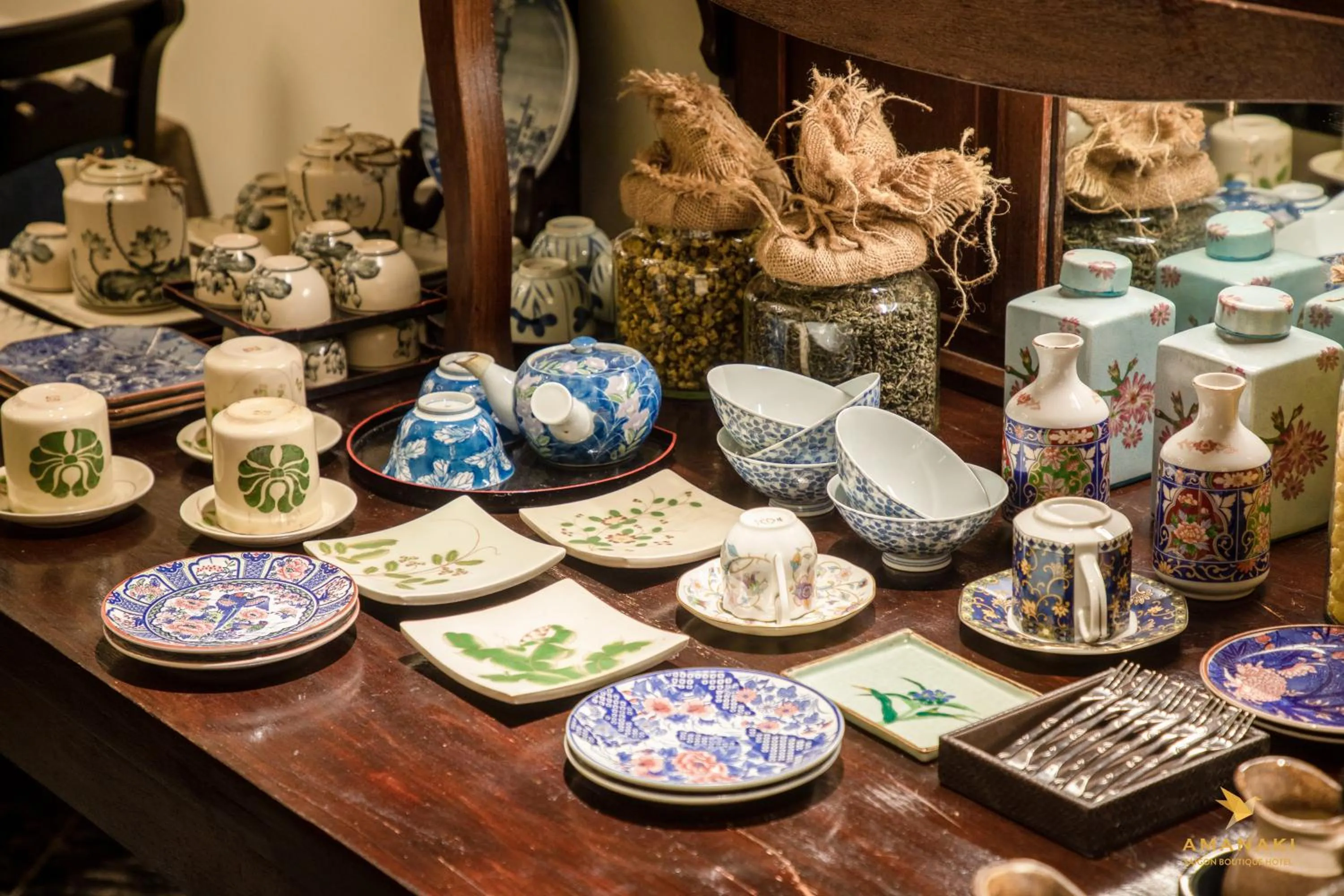 Decorative detail in Amanaki Saigon Boutique Hotel