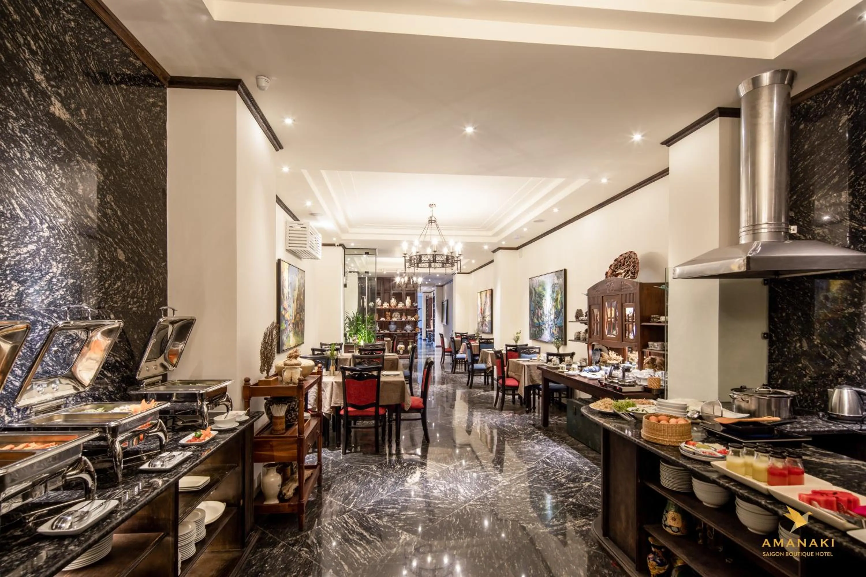 Restaurant/places to eat in Amanaki Saigon Boutique Hotel