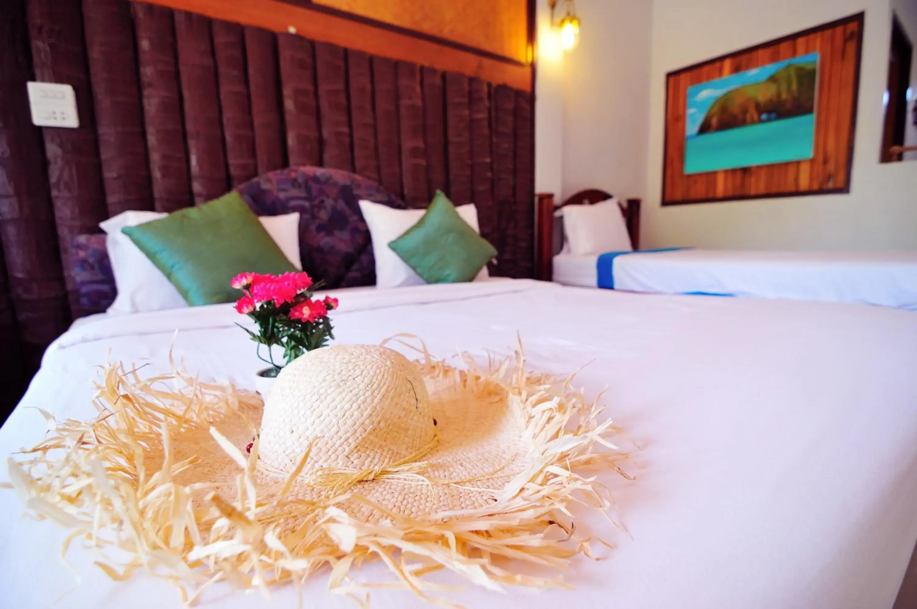 Bed in Koh Talu Island Resort Bed in Koh Talu Island Resort