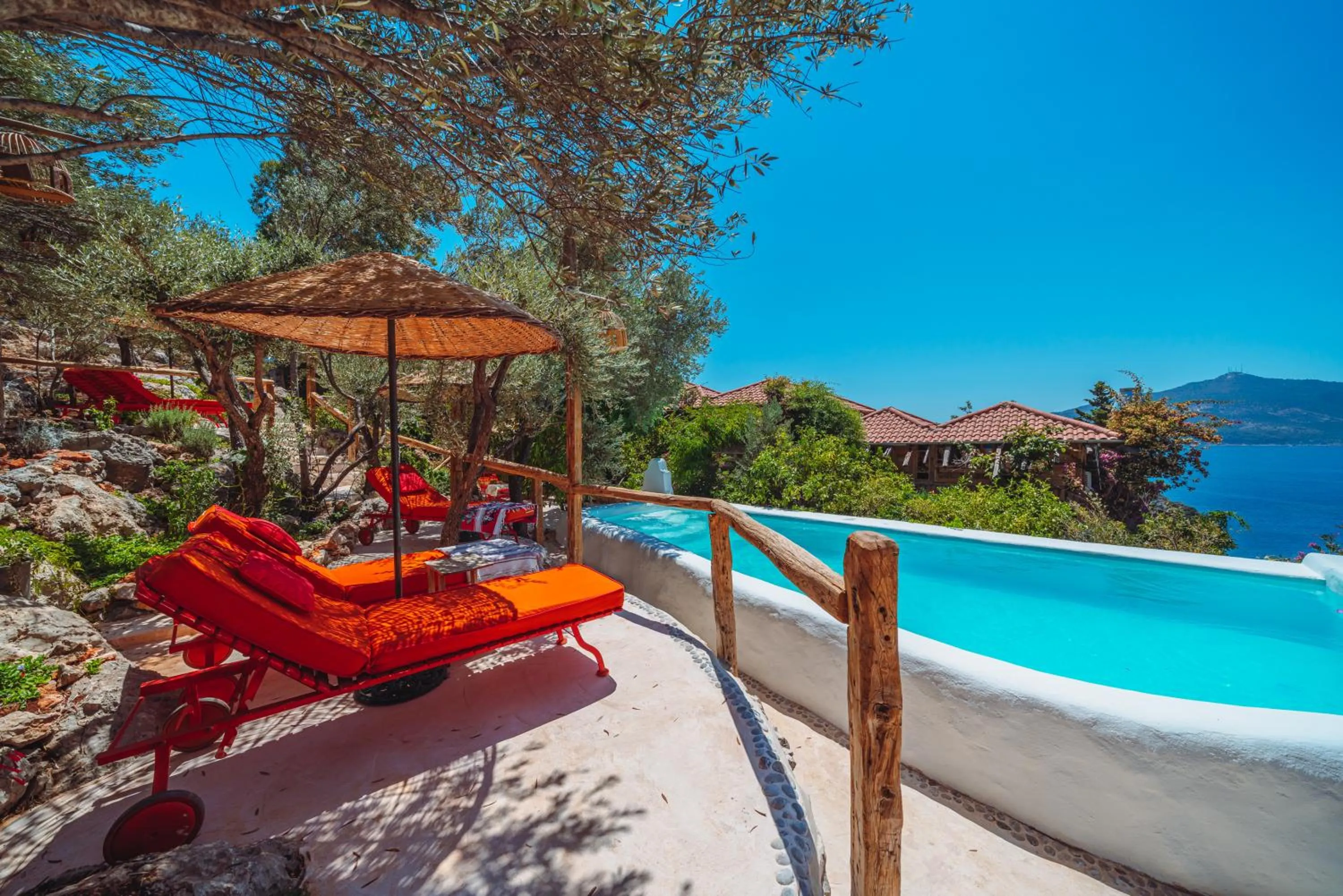 Pool view in Fidanka Hotel