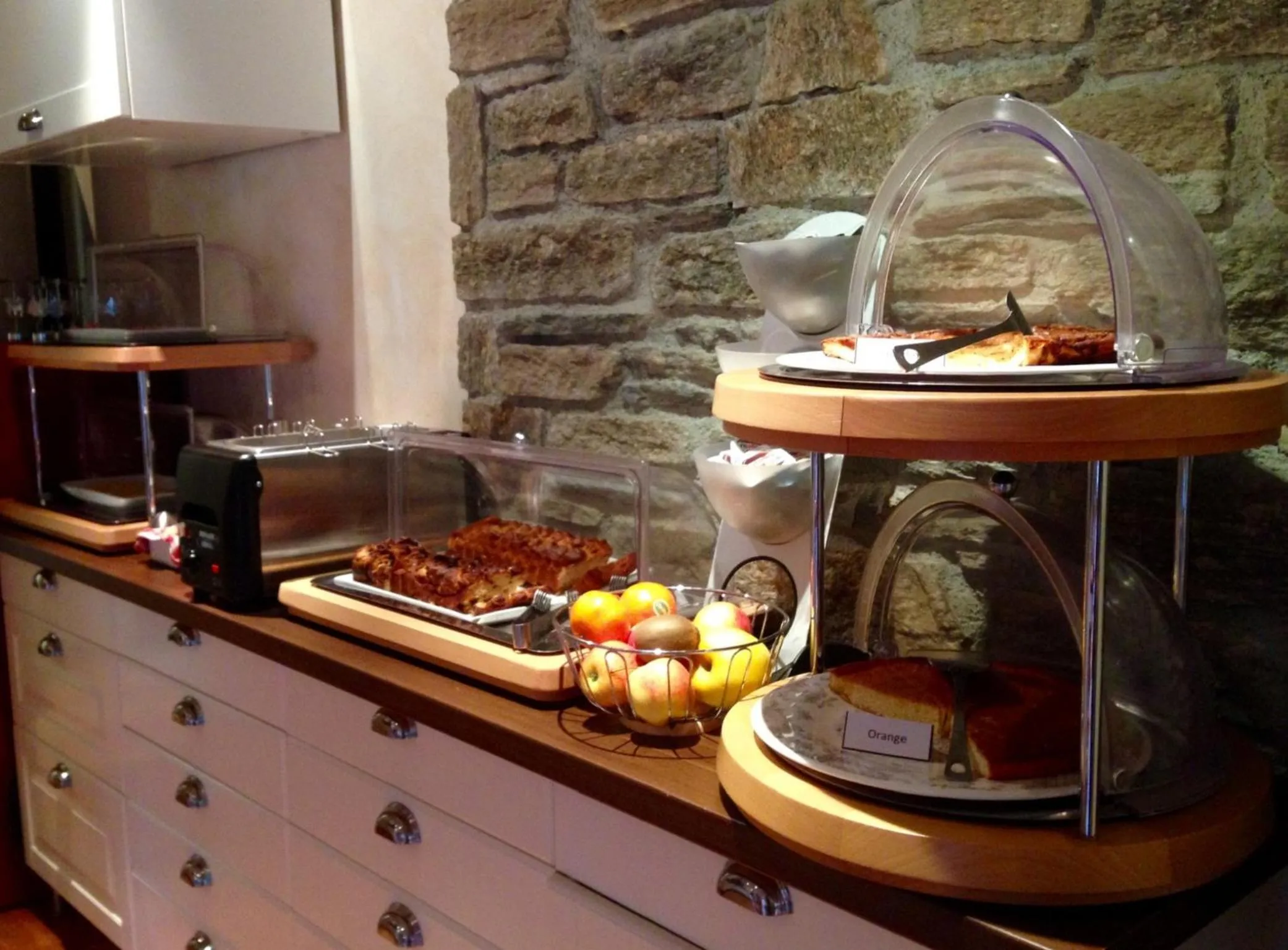 Buffet breakfast in Hôtel Les Arches