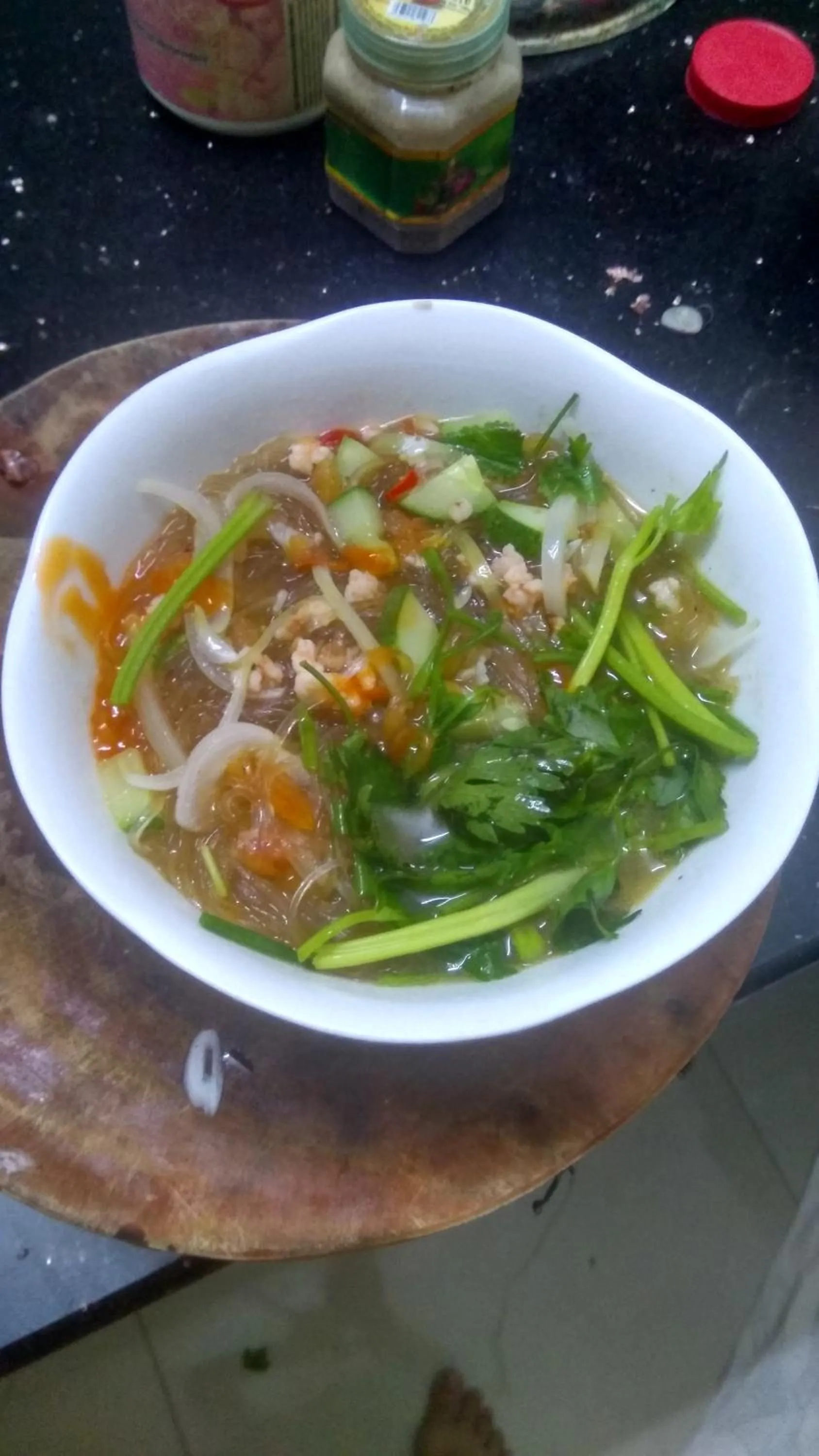 Food close-up in Hong My Hotel