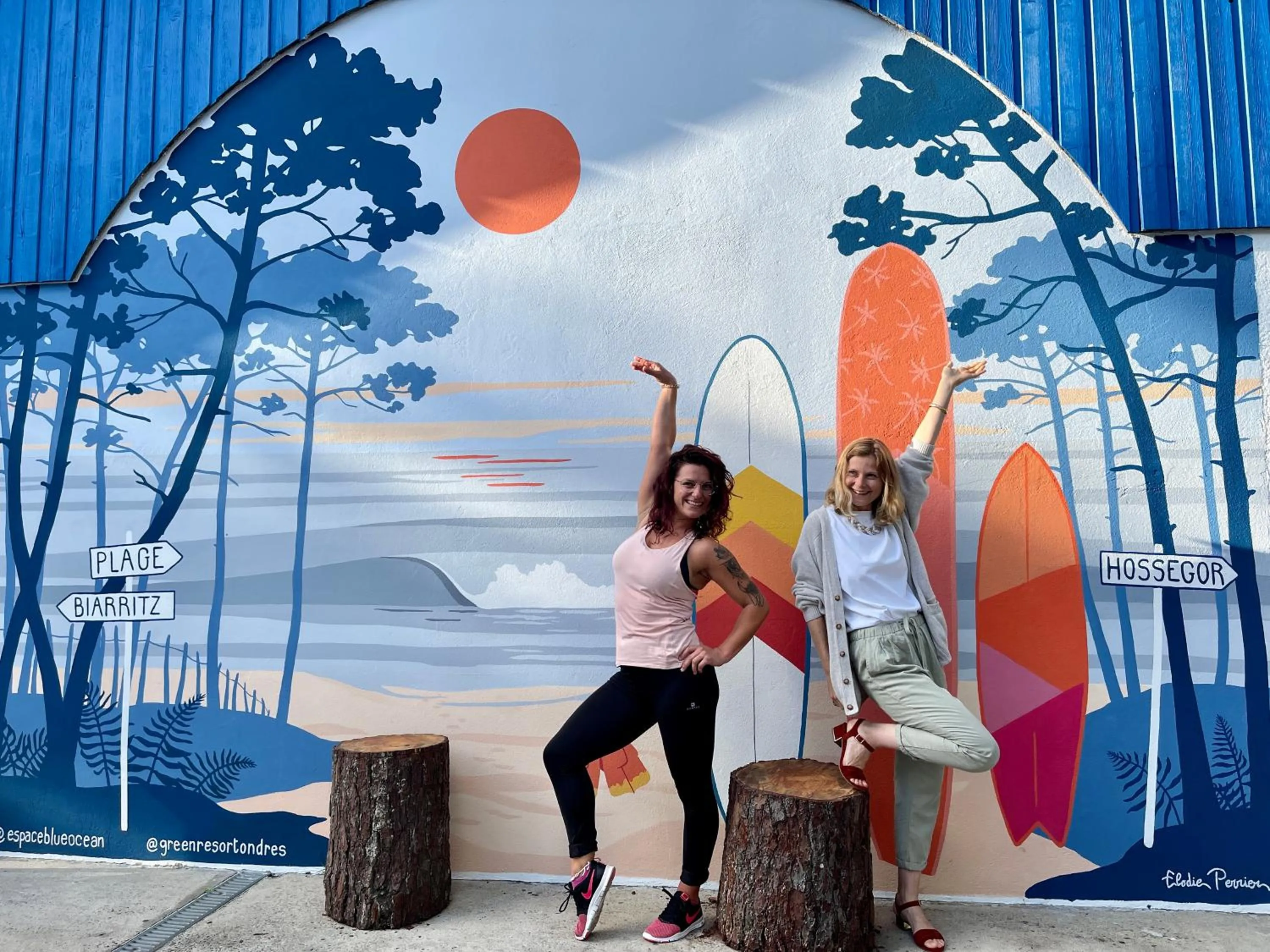 People in Green Resort