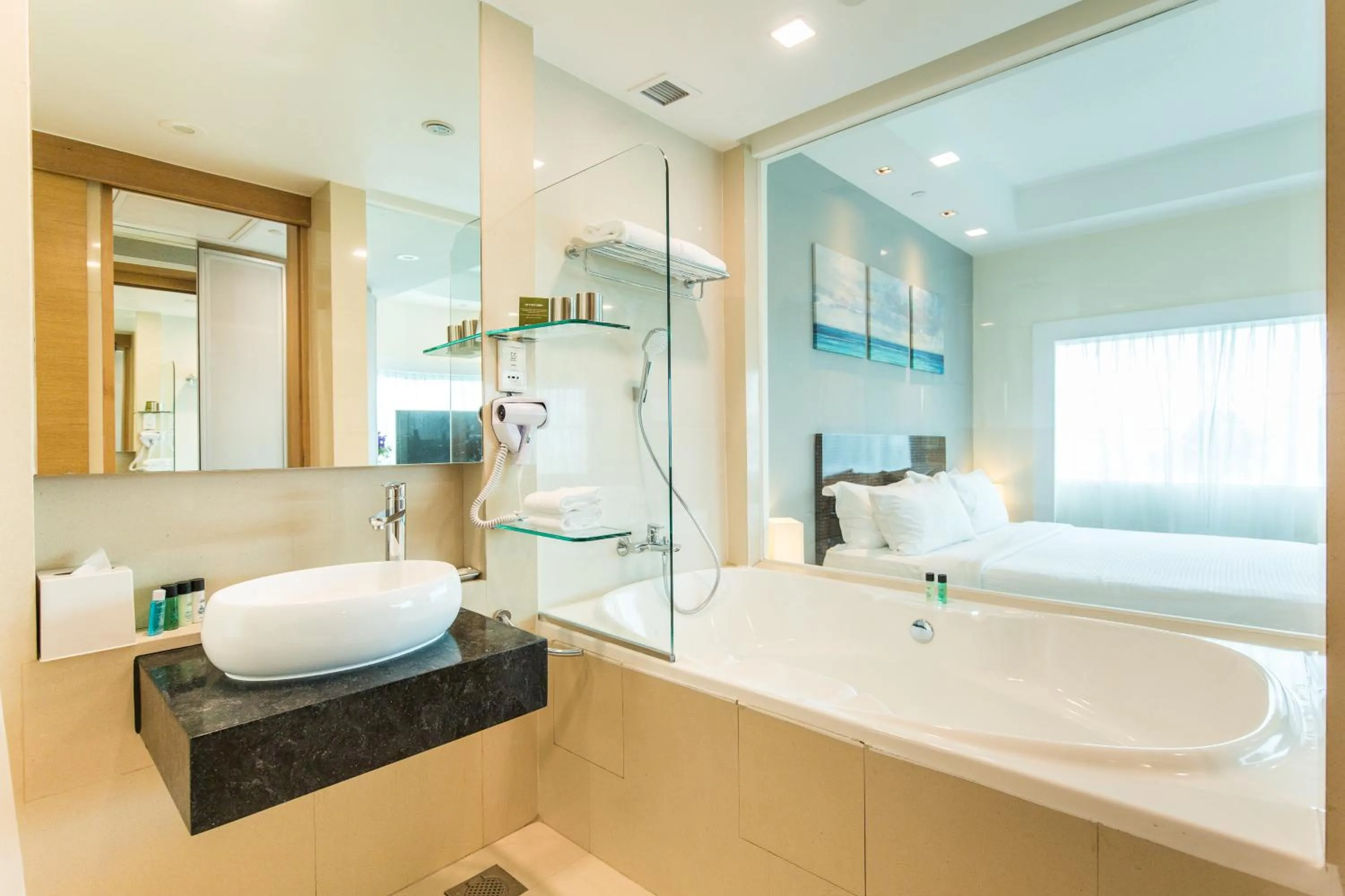 Bathroom in Village Hotel Changi by Far East Hospitality