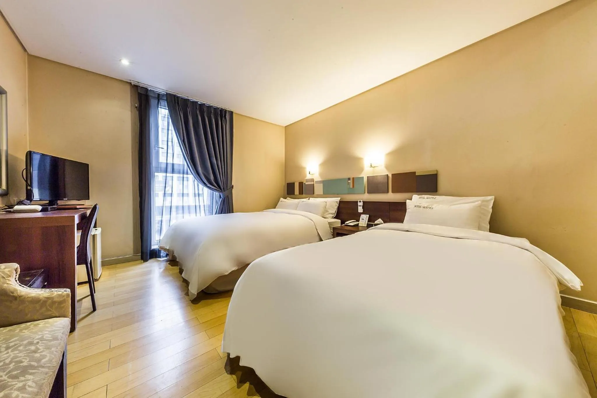 Bed in Incheon Airport Hotel Seattle