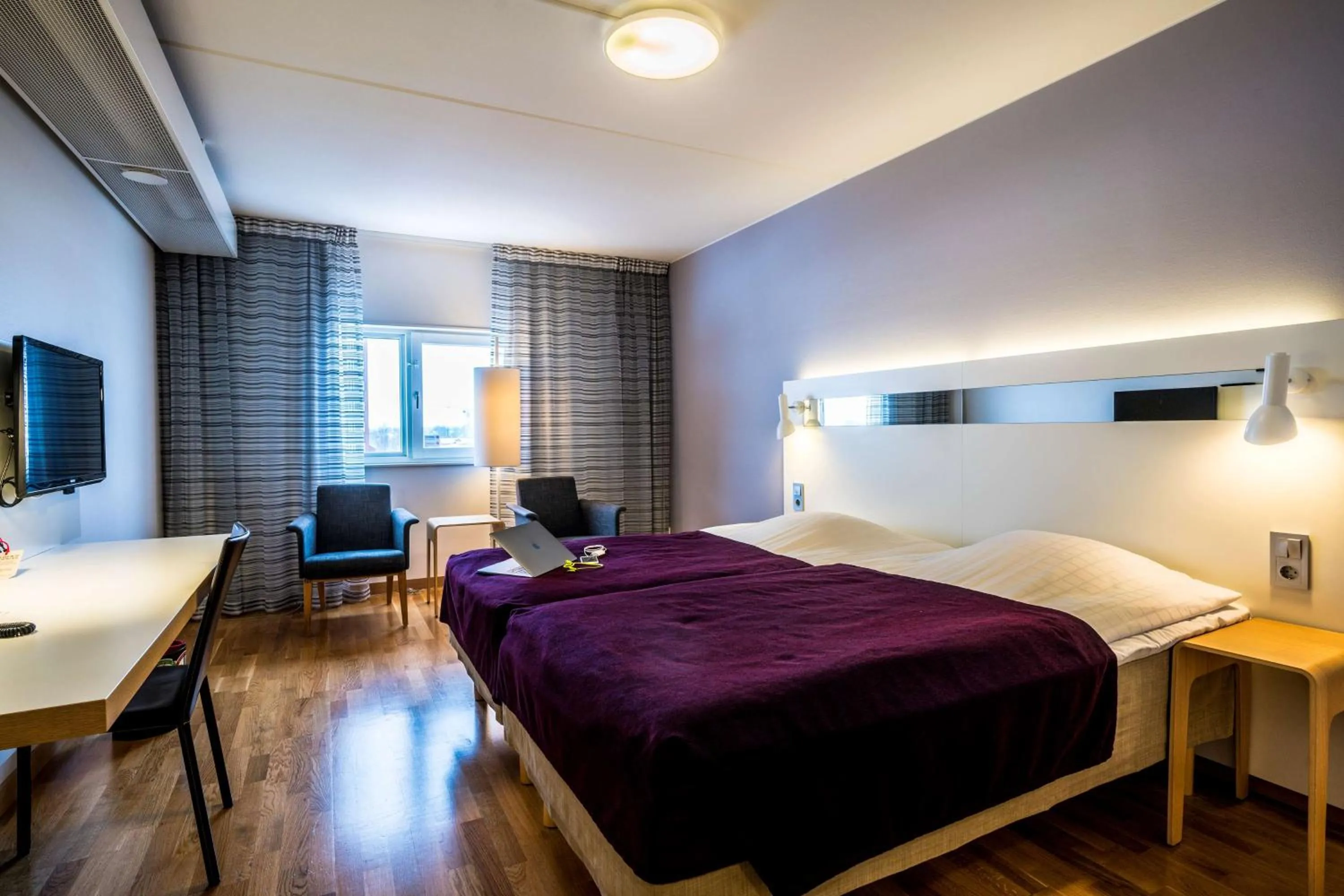 Bedroom, Bed in Scandic Plaza Umeå