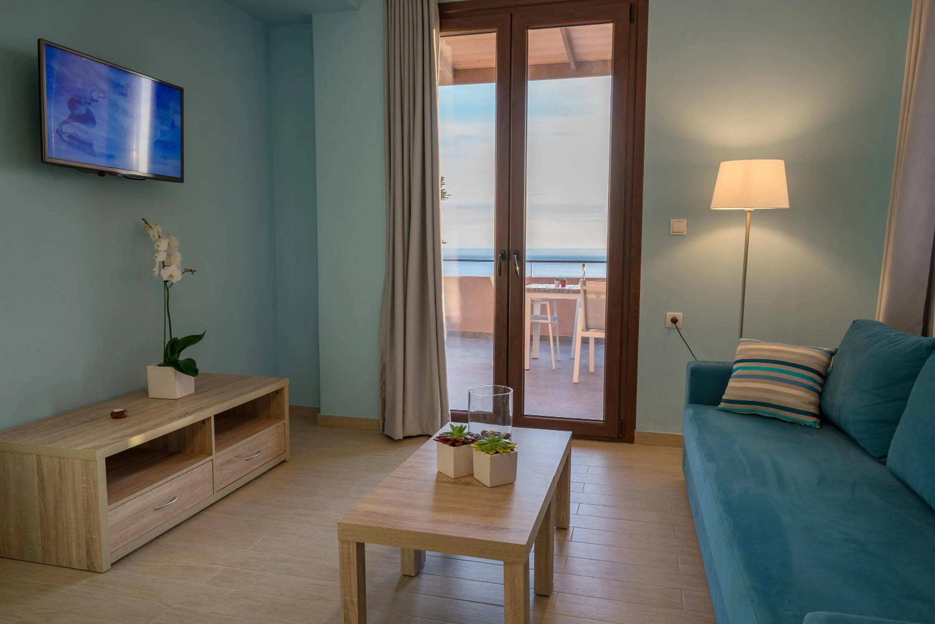 Living room in Stella in the Village Suites