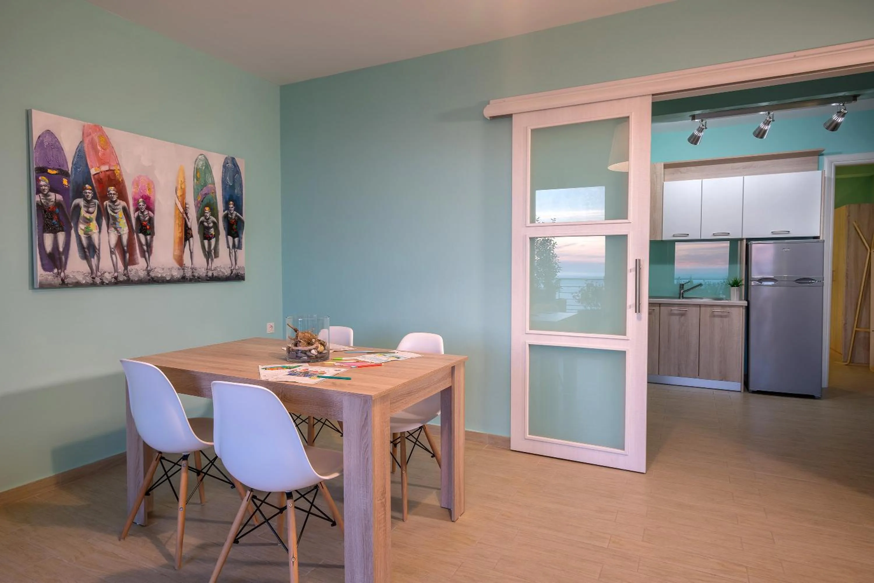 Dining area in Stella in the Village Suites