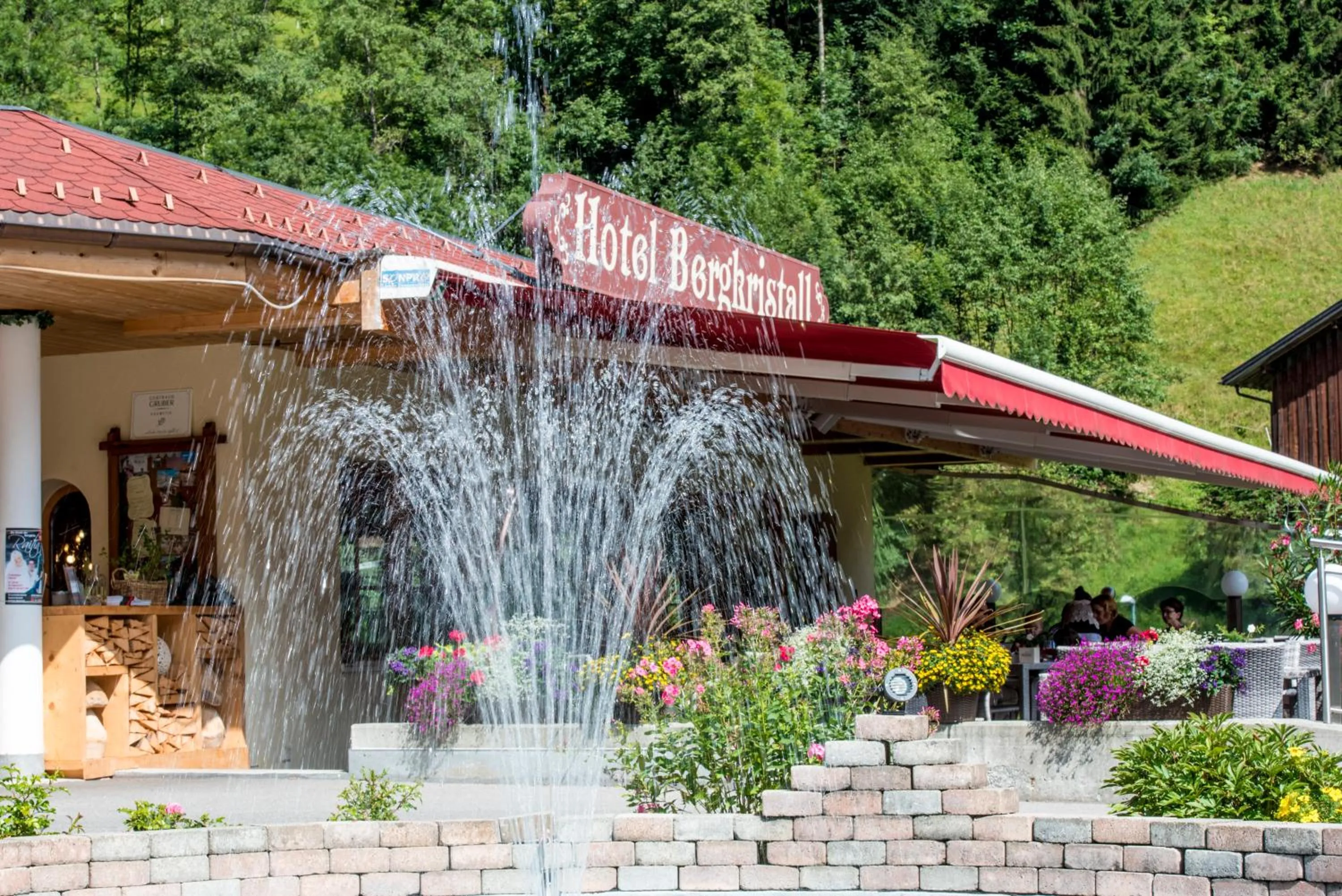 Garden in Hotel Bergkristall