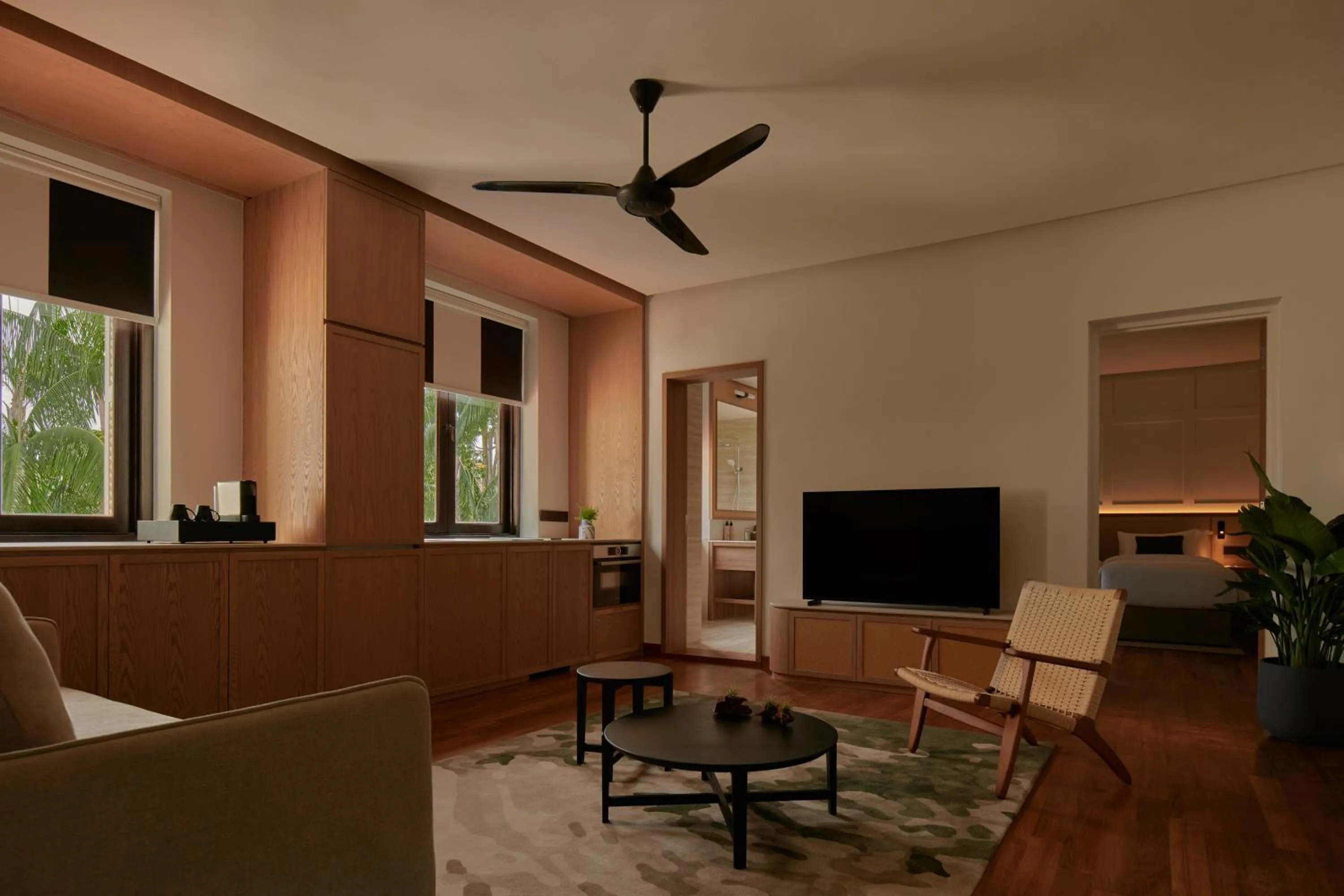 Living room in Amara Sanctuary Sentosa