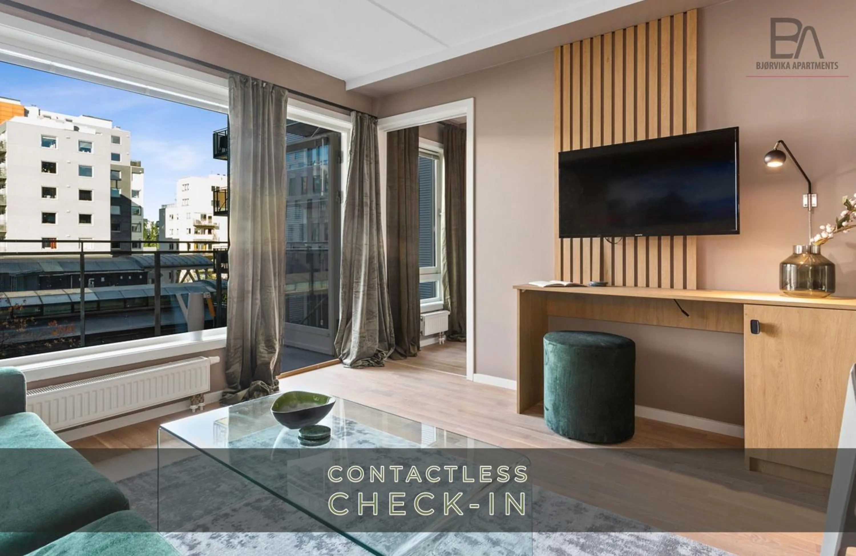 TV and multimedia in BJØRVIKA APARTMENTS, Teaterplassen, Oslo city center