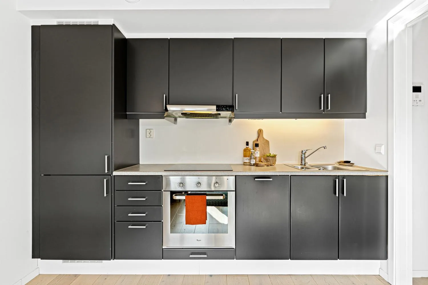 Kitchen or kitchenette in BJØRVIKA APARTMENTS, Teaterplassen, Oslo city center