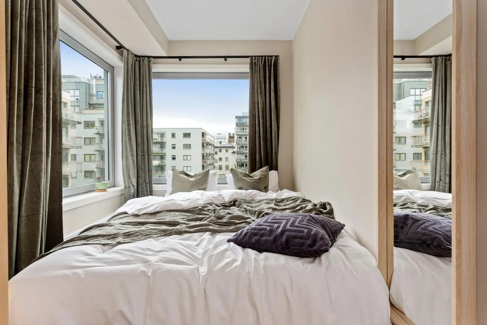 Bed in BJØRVIKA APARTMENTS, Teaterplassen, Oslo city center