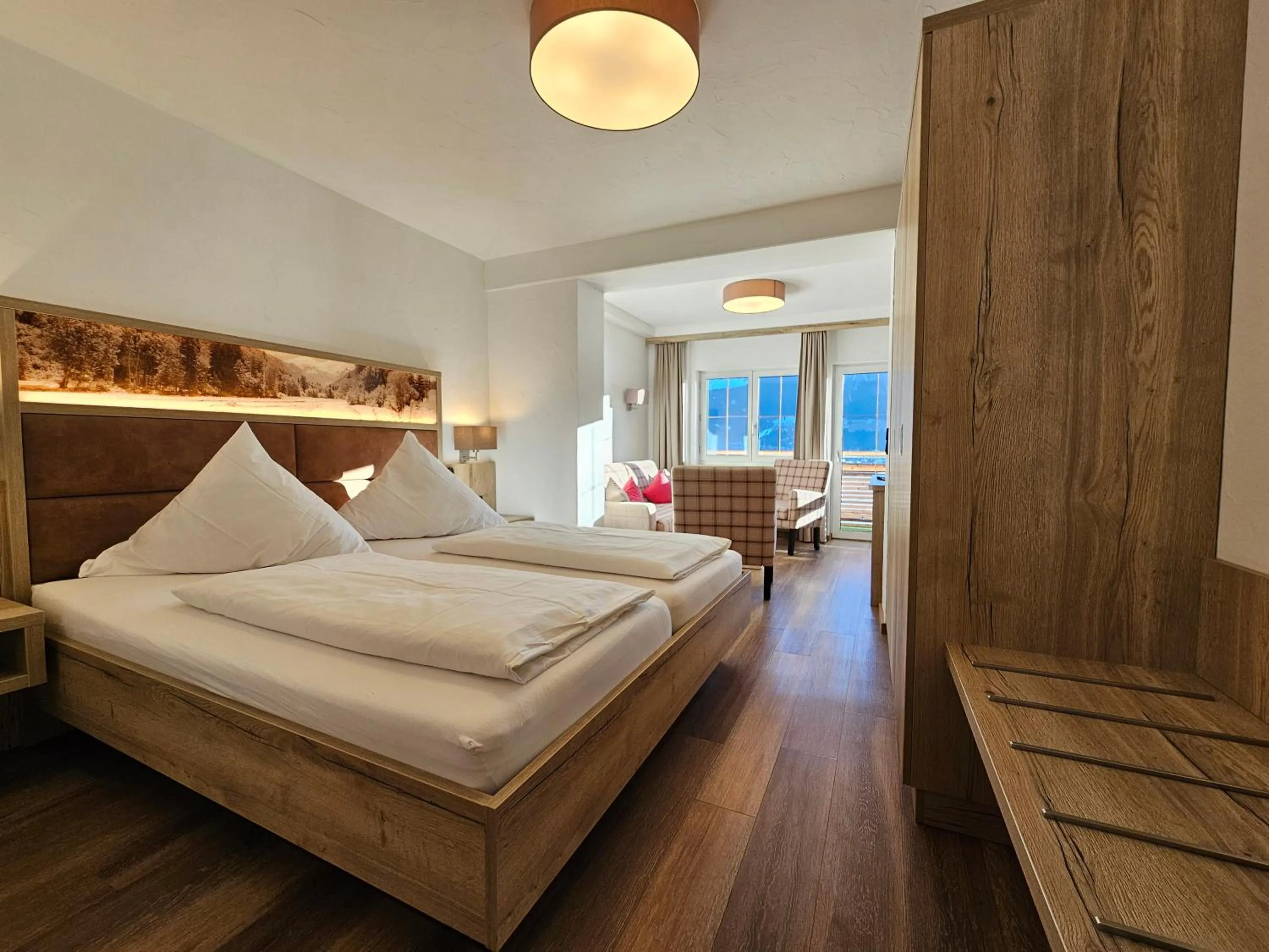 Photo of the whole room, Bed in Naturhotel Café Waldesruhe