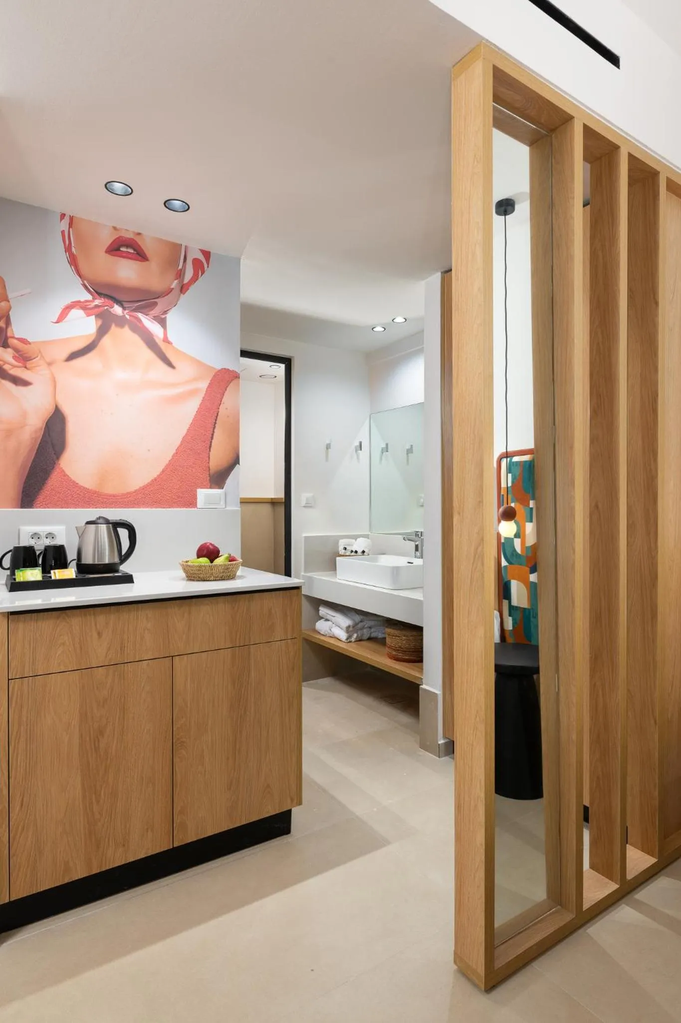 Bathroom, Bed in Paralos Rodos Lifestyle